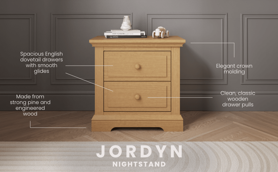 Jordyn Nightstand. Ready-to-Assemble. Biscotti - Image 14