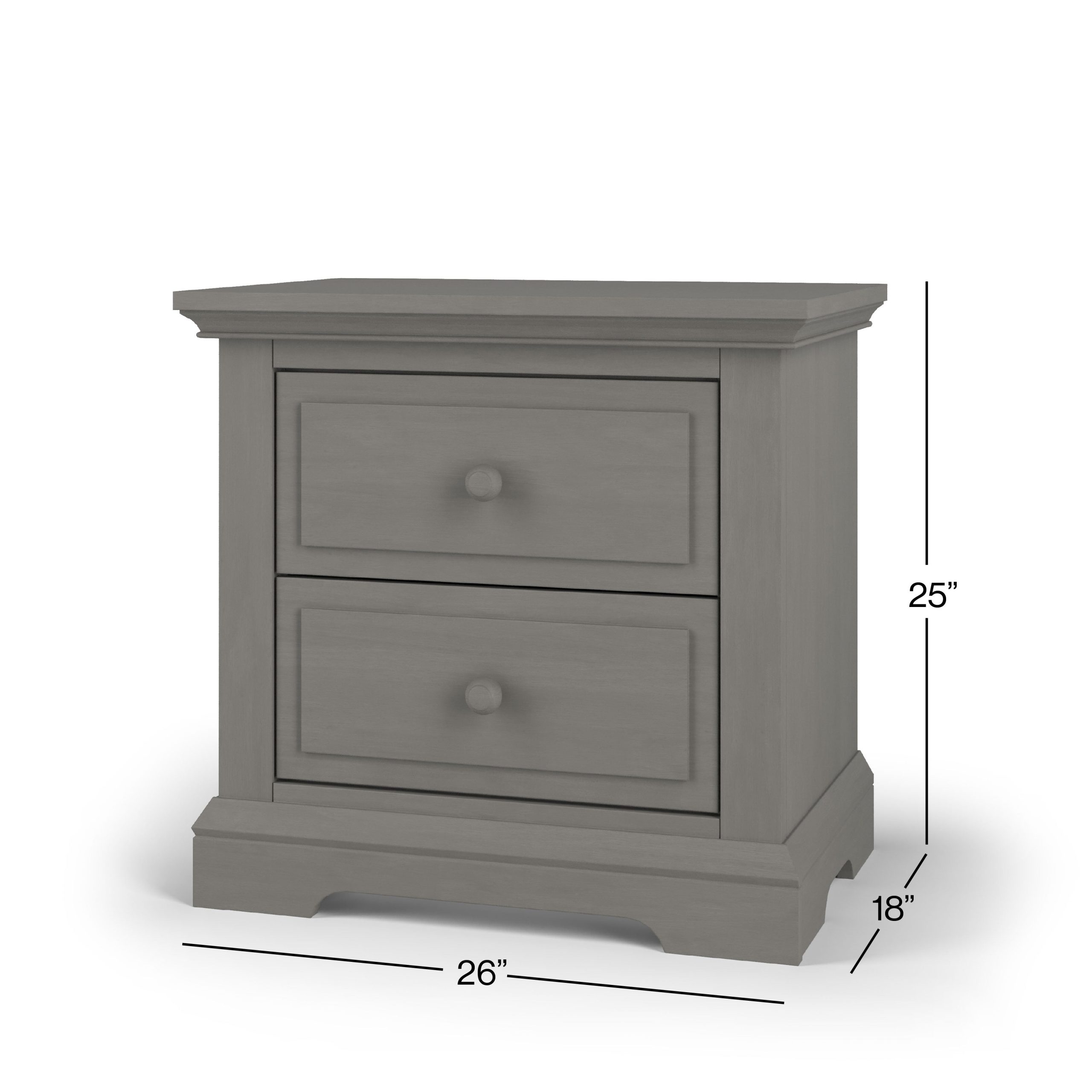 Jordyn Nightstand. Ready-to-Assemble. Lunar Gray - Image 2