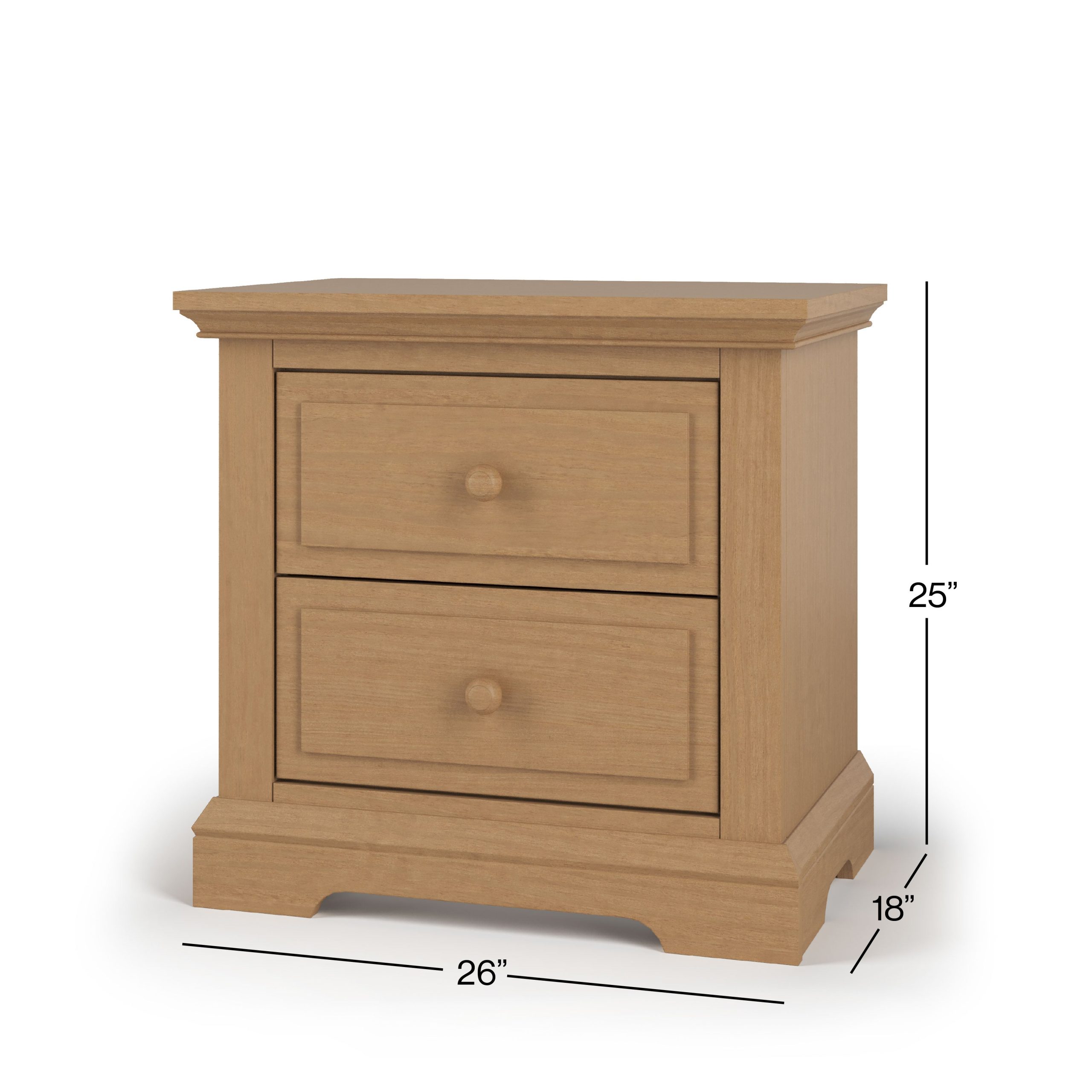 Jordyn Nightstand. Ready-to-Assemble. Biscotti - Image 2