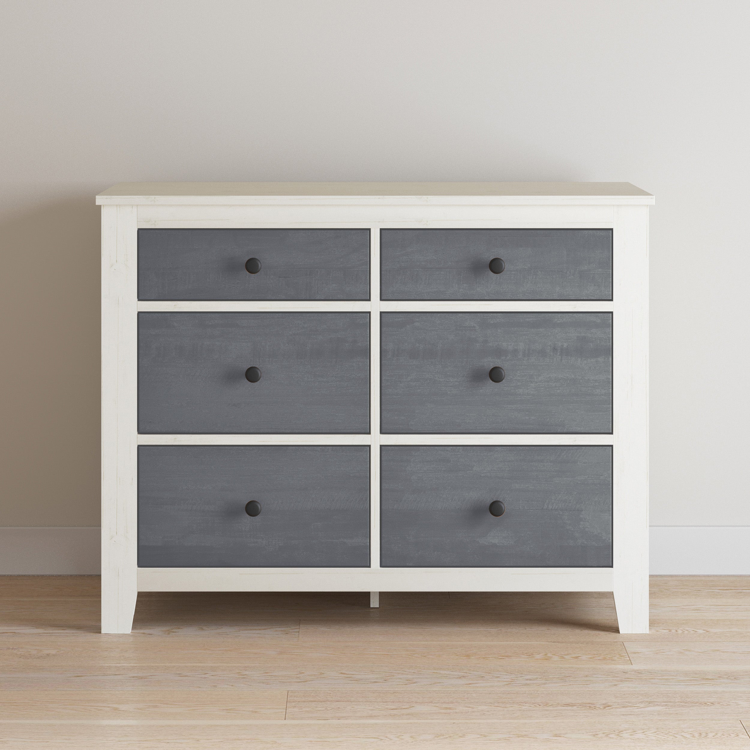 Ocean Grove Double Dresser. White/Gray - Image 3