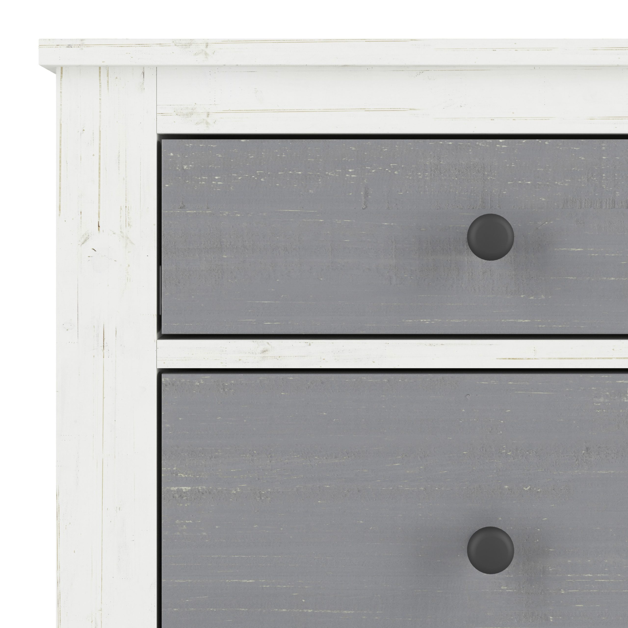 Ocean Grove Double Dresser. White/Gray - Image 5
