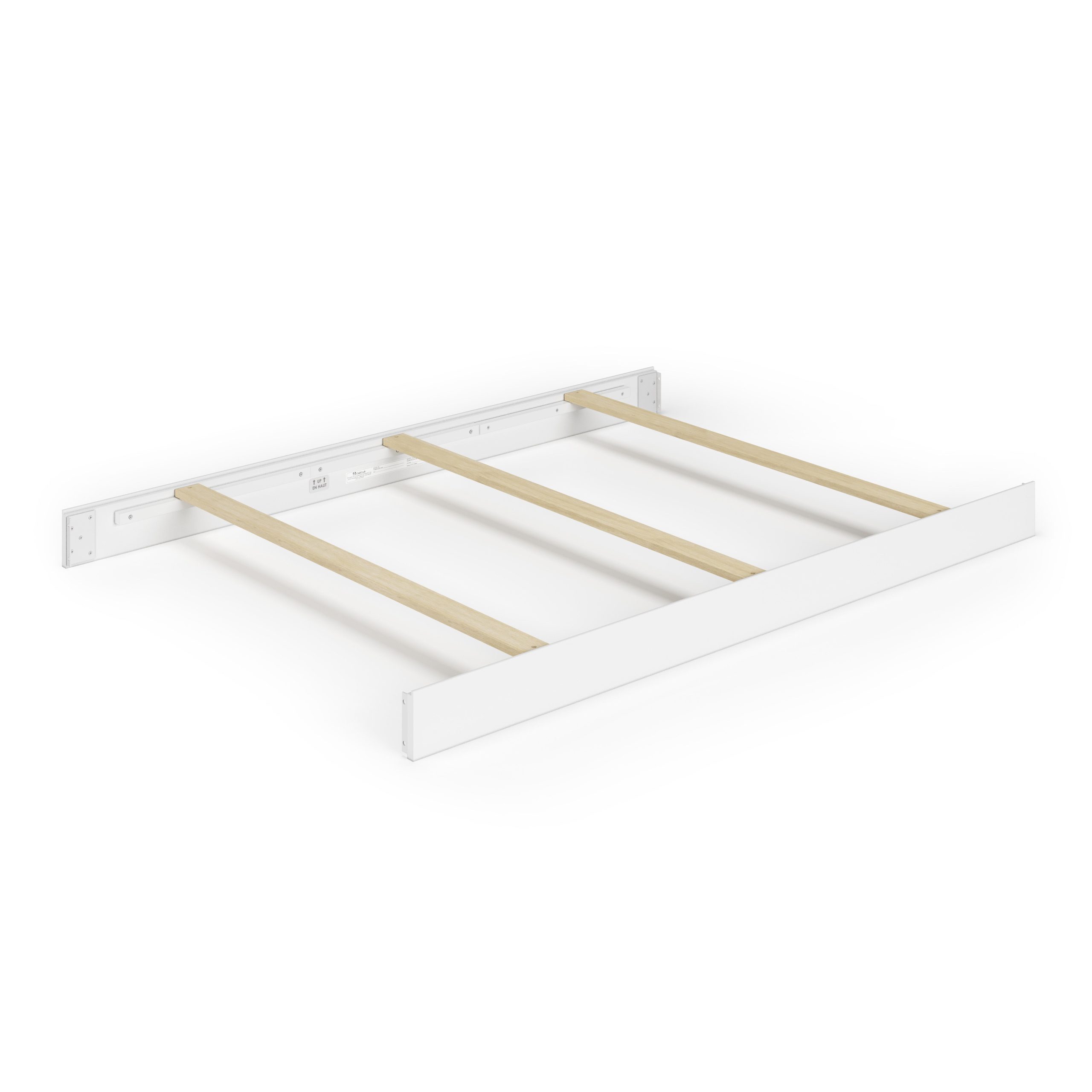 F06401 - Full-Size Bed Rails. Matte White