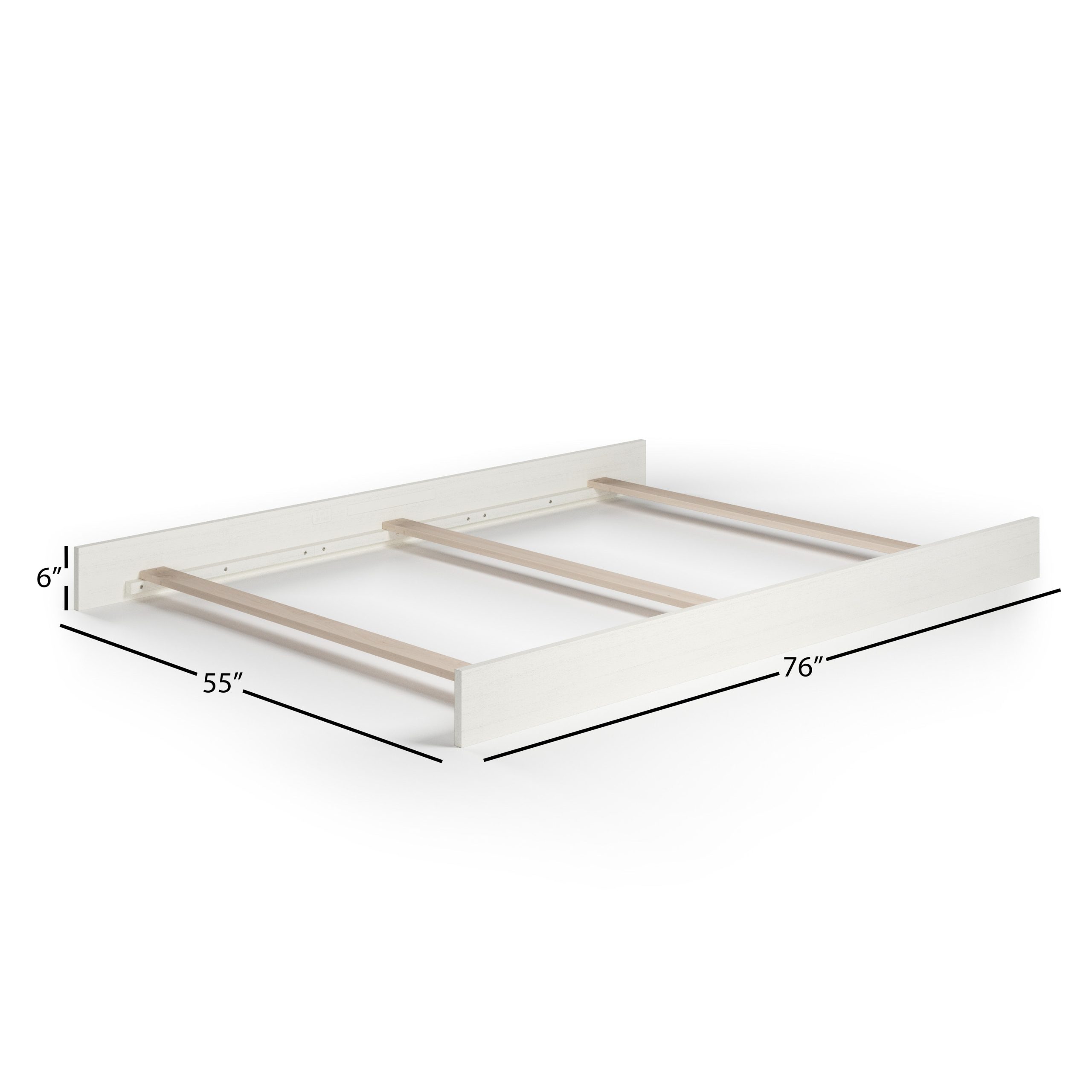 F06424 - Full-Size Bed Rails. Vintage Linen - Image 2