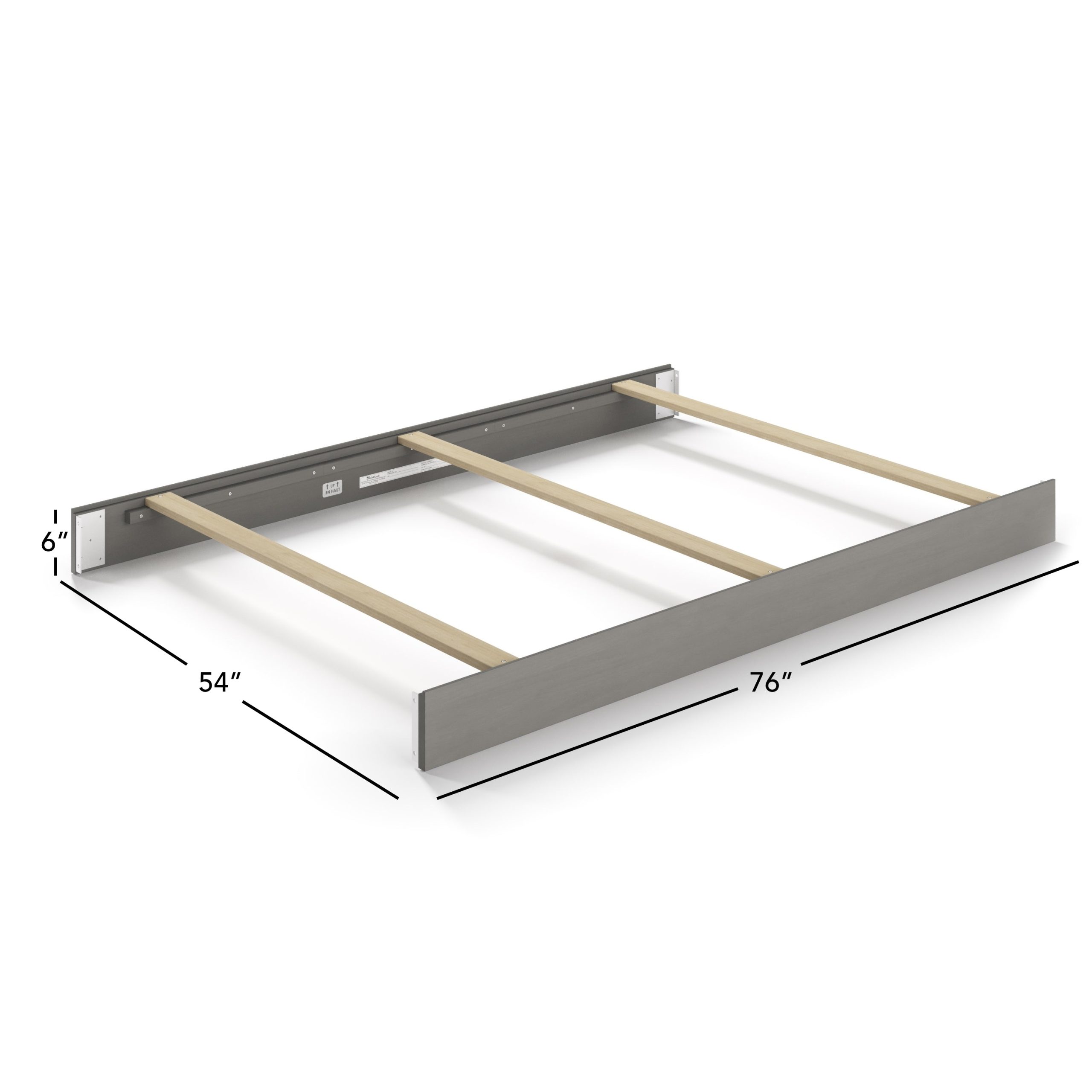 F06434 - Full-Size Bed Rail - Lunar Grey - Image 2