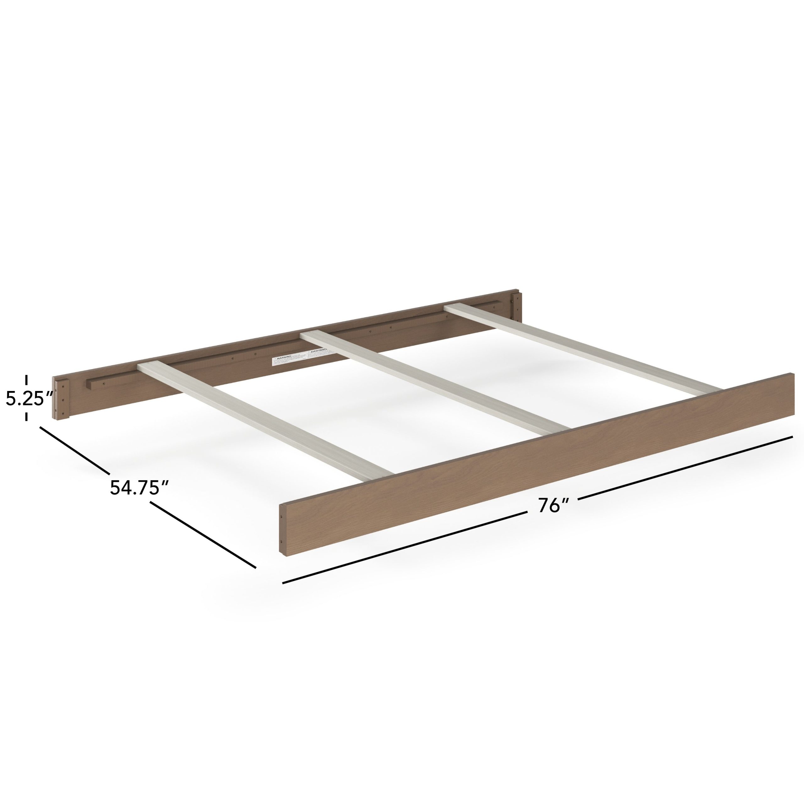 F06464 - Full-Size Bed Rail - Dusty Heather - Image 2