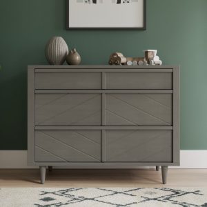 Surrey Hill 3 Drawer Dresser. Lunar Gray