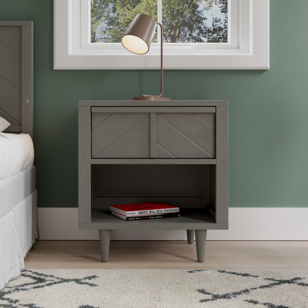 Surrey Hill Nightstand. Lunar Gray
