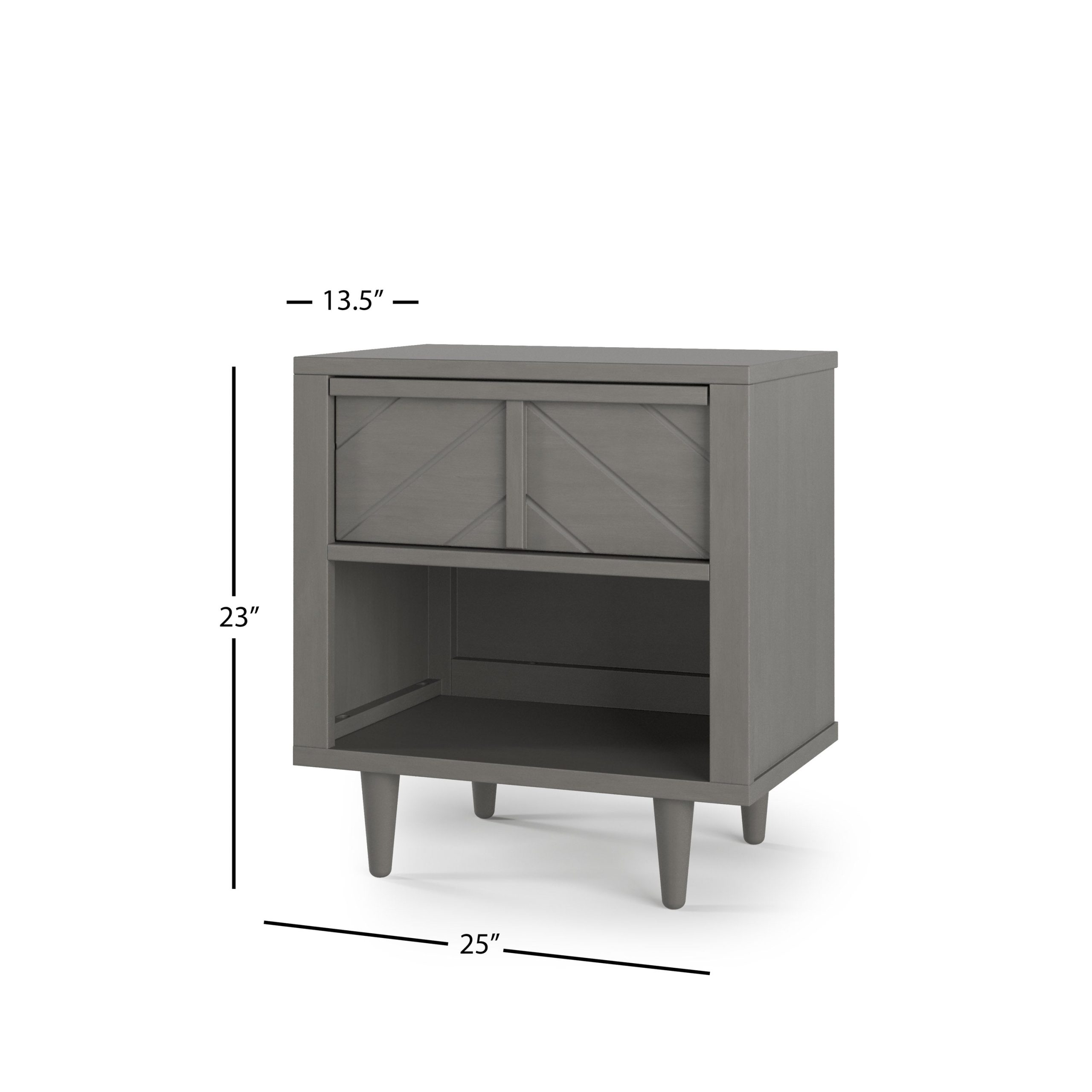 Surrey Hill Nightstand. Lunar Gray - Image 3
