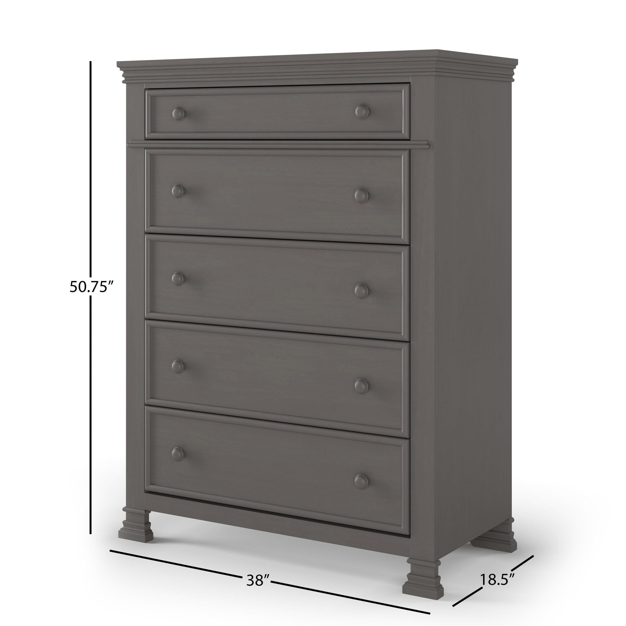 Westgate 5-Drawer Chest. Chelsea Gray - Image 2
