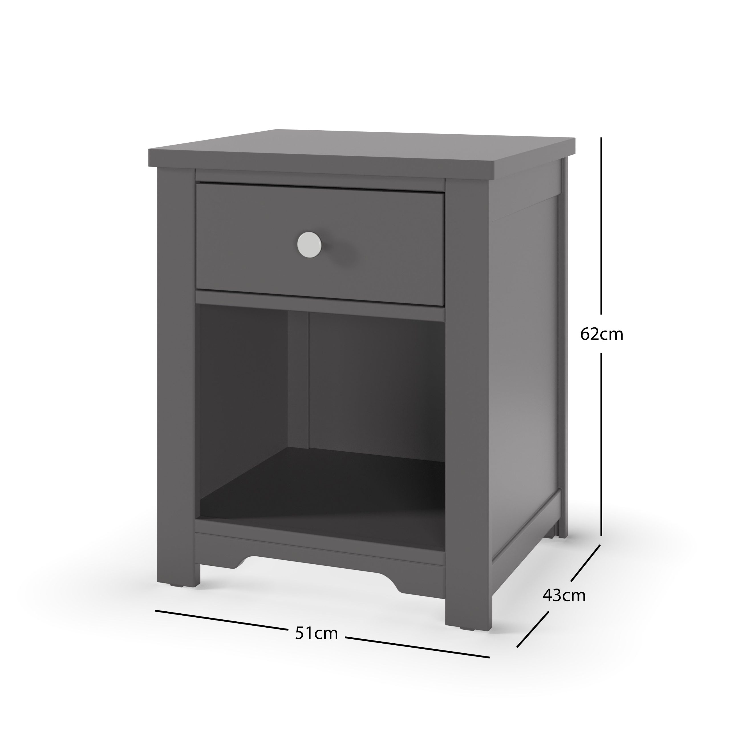Harmony Nightstand. Cool Gray - Image 2