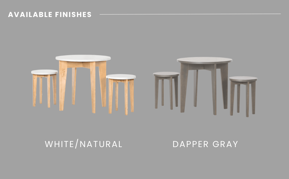 Geo Table and Stools Set. Dapper Gray - Image 6