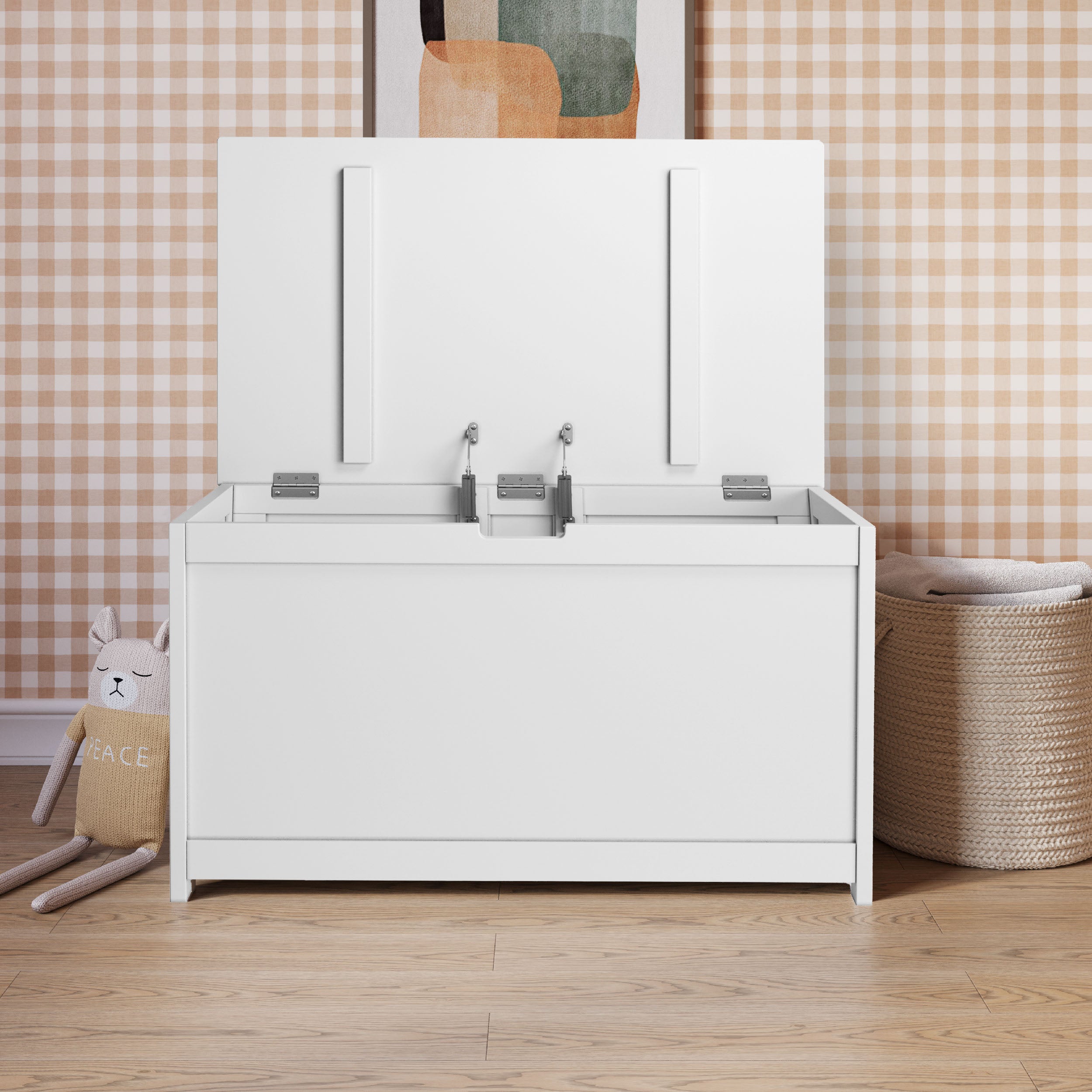 Harmony 33 Kids Toy Box. Matte White - Image 6