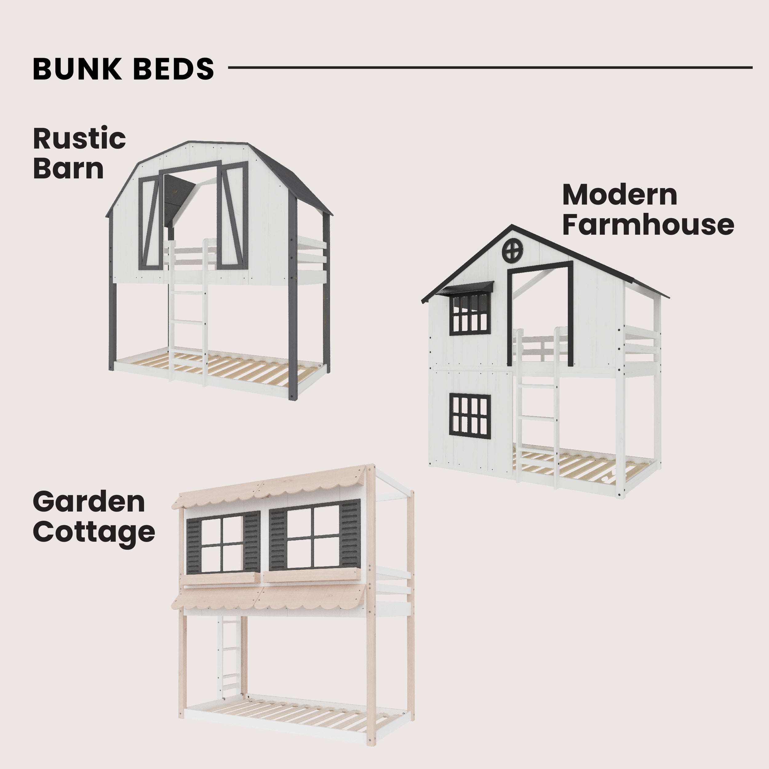 Garden Cottage Twin over Twin Bunk Bed - Image 6