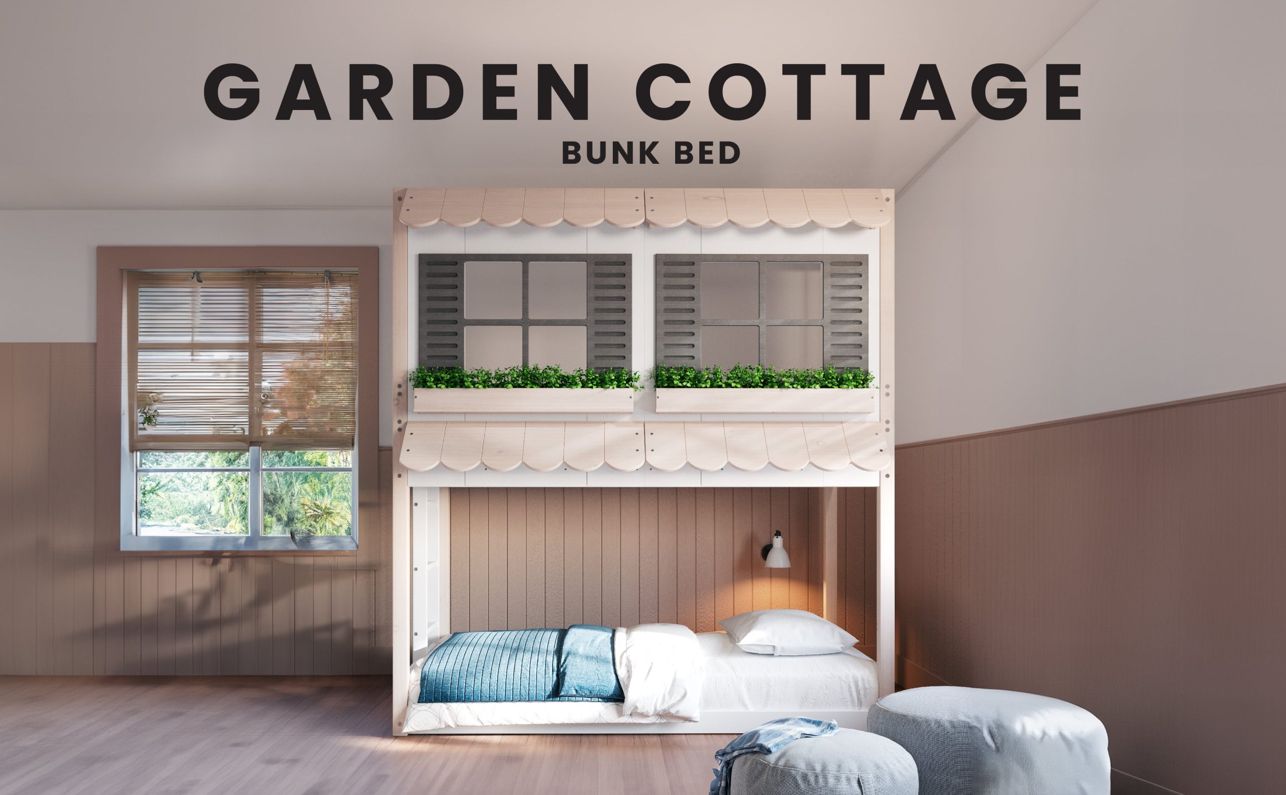 Garden Cottage Twin over Twin Bunk Bed - Image 13