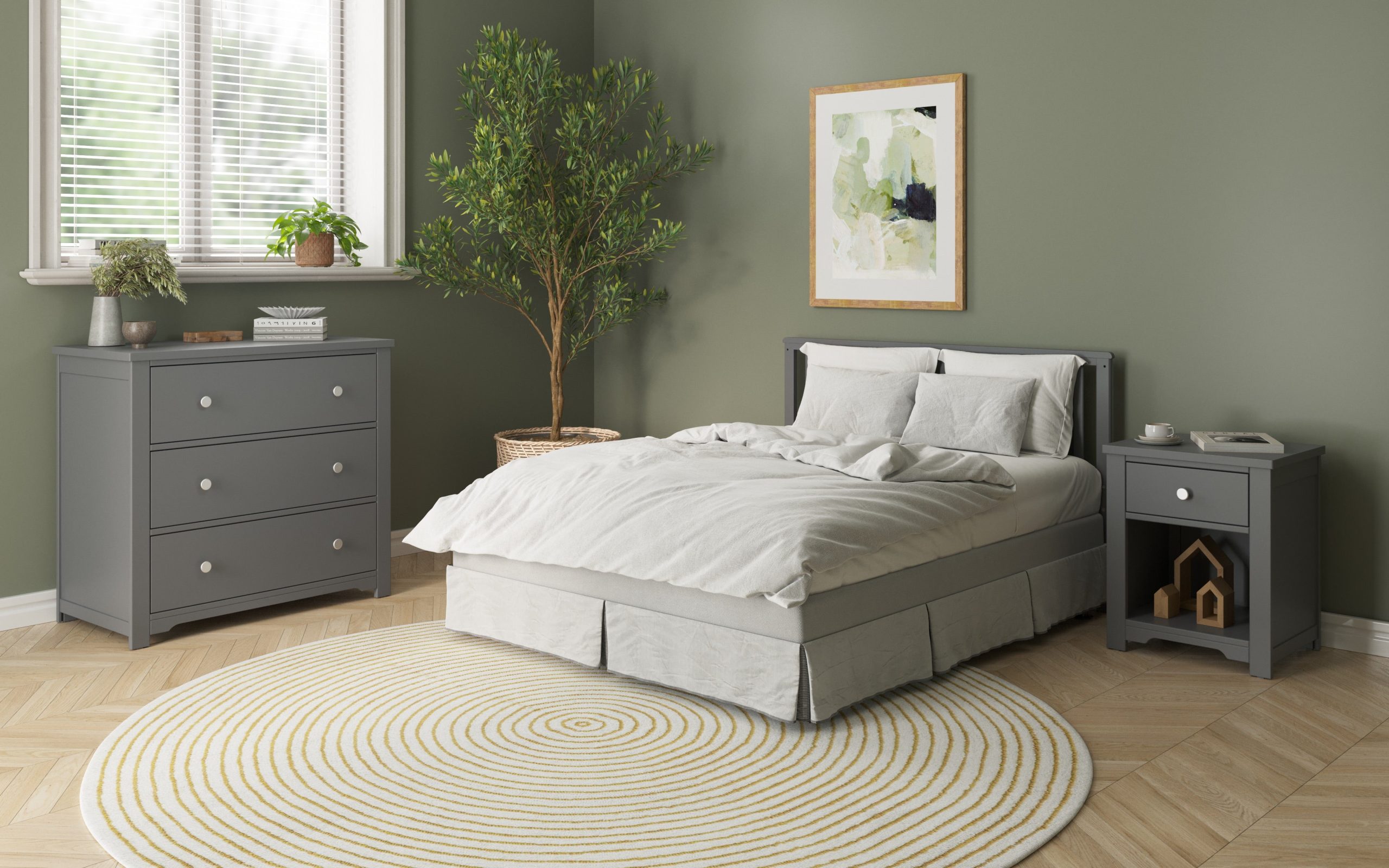 Harmony Nightstand. Cool Gray - Image 12