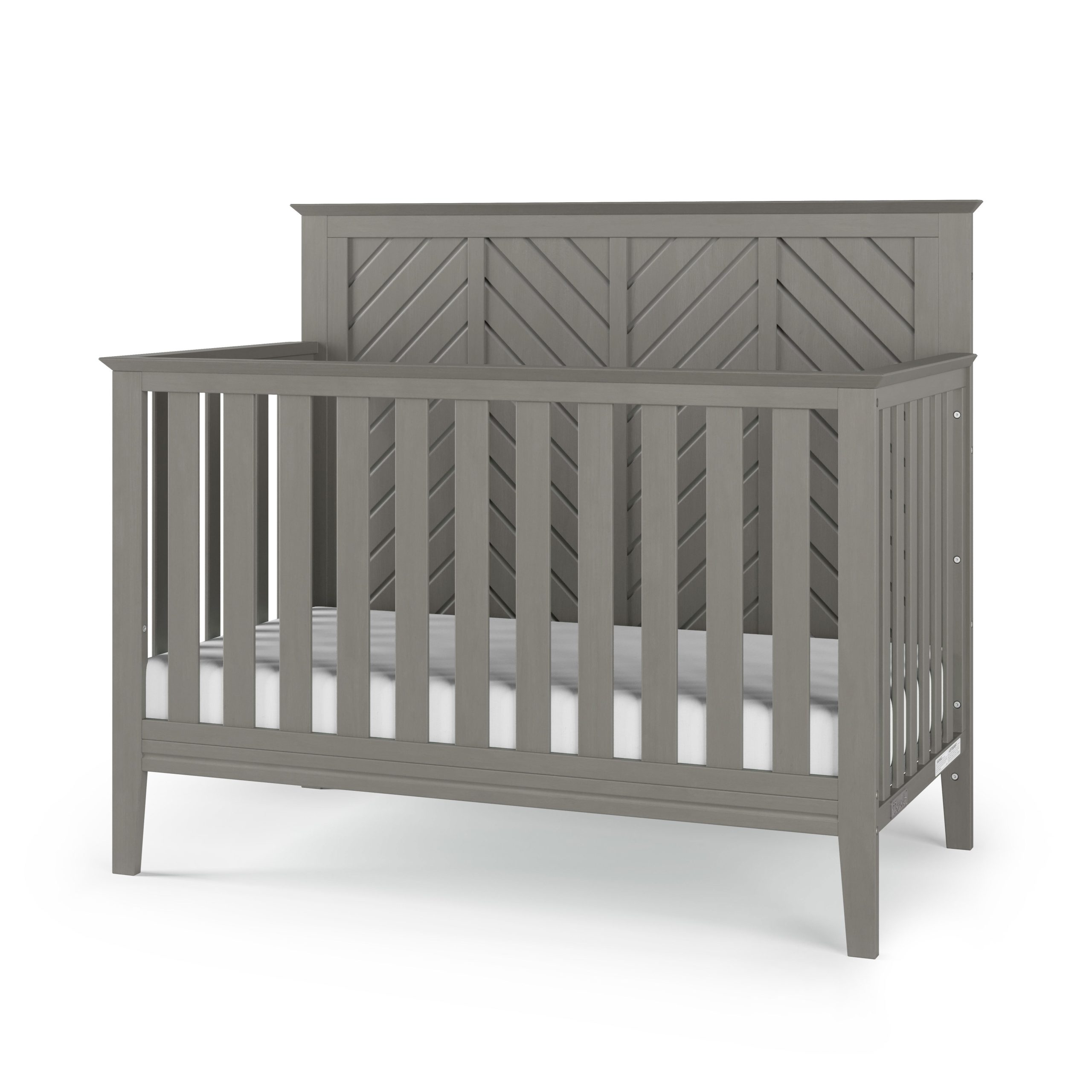 Atwood 4-in-1 Convertible Crib. Lunar Gray