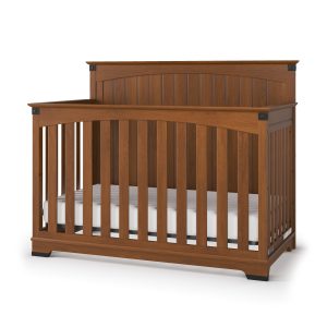 Redmond Full Panel 4-in-1 Convertible Crib. Coach Cherry