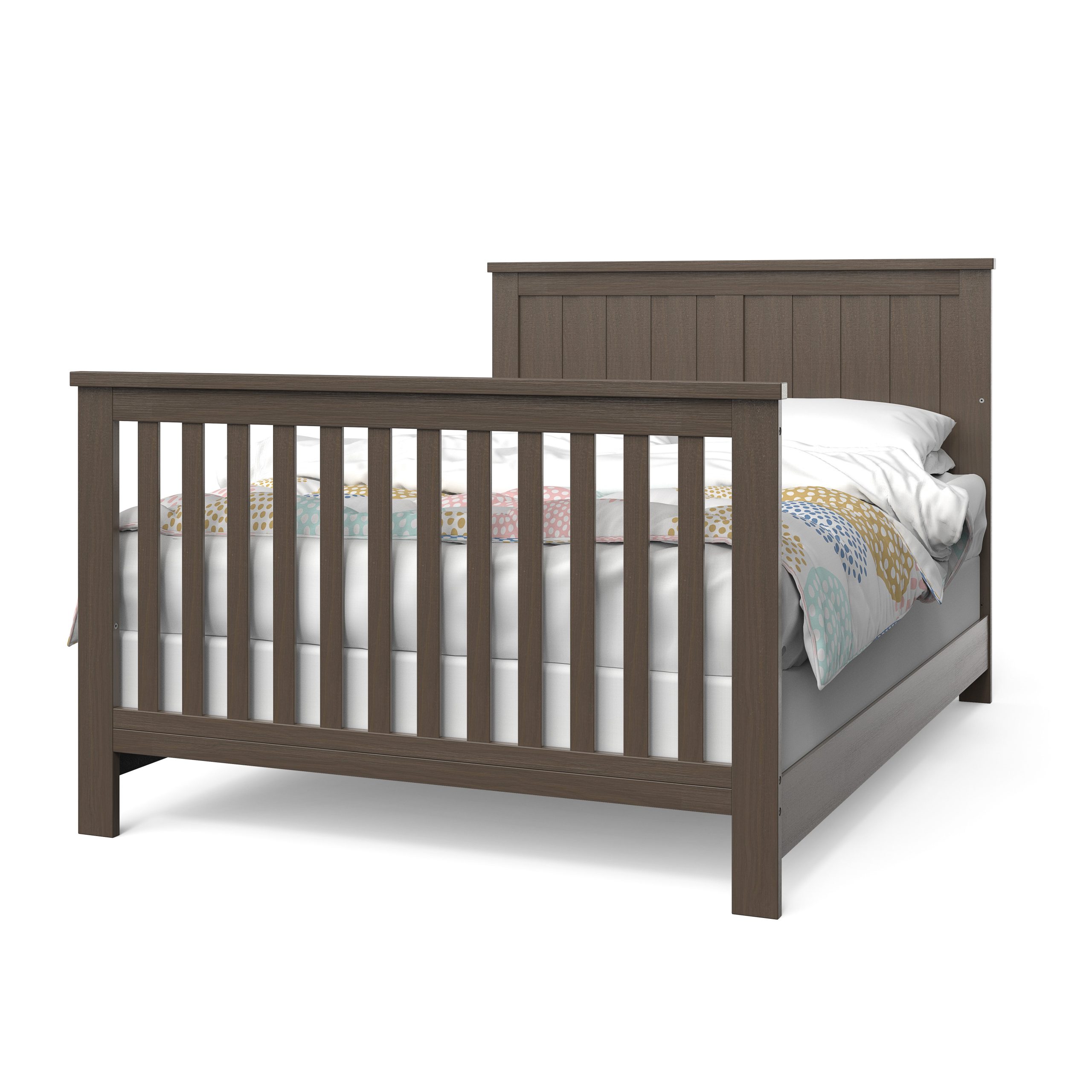 F06401 - Full-Size Bed Rails. Brushed Truffle - Image 2