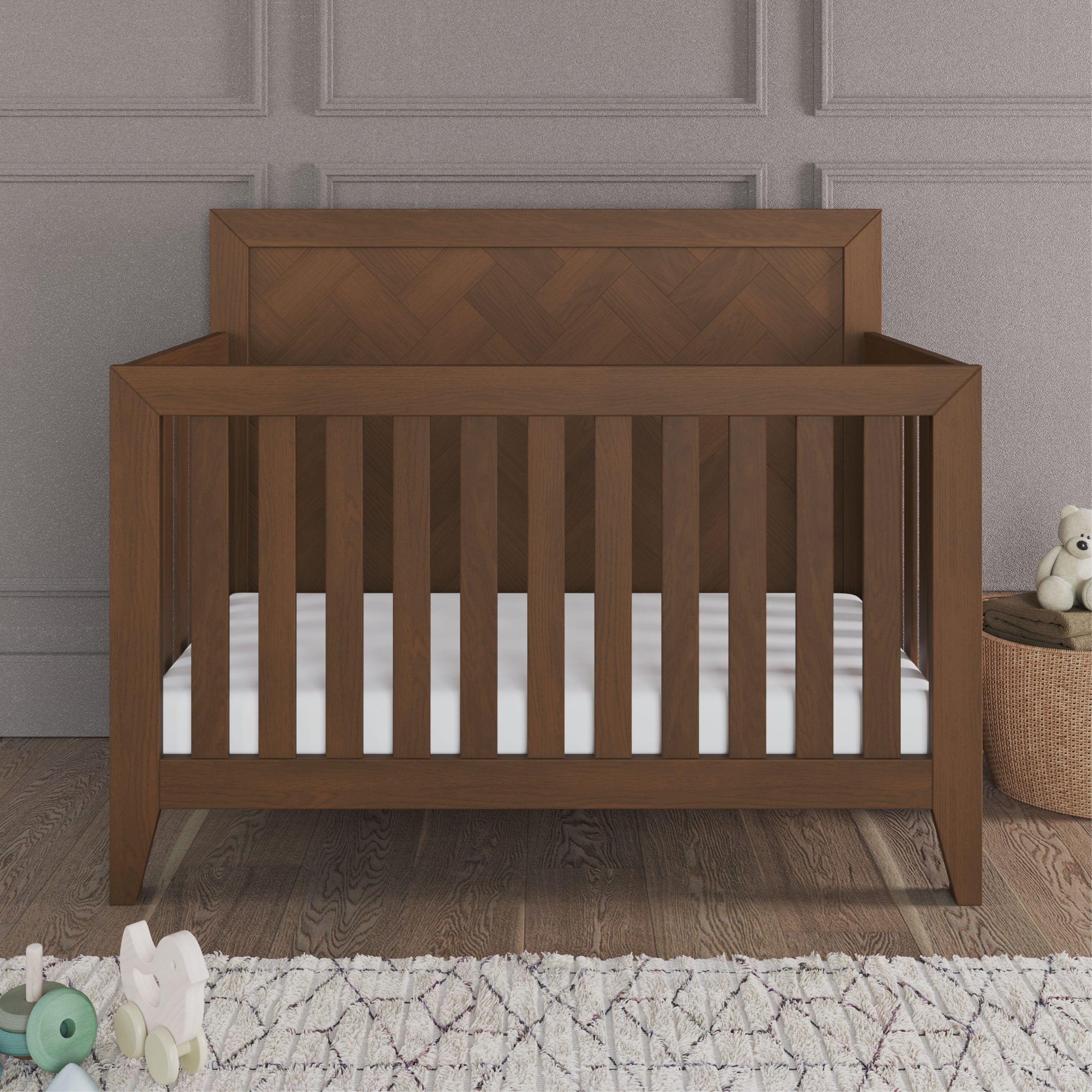 Kieran 4-in-1 Convertible Crib. Toasted Chestnut - Image 9