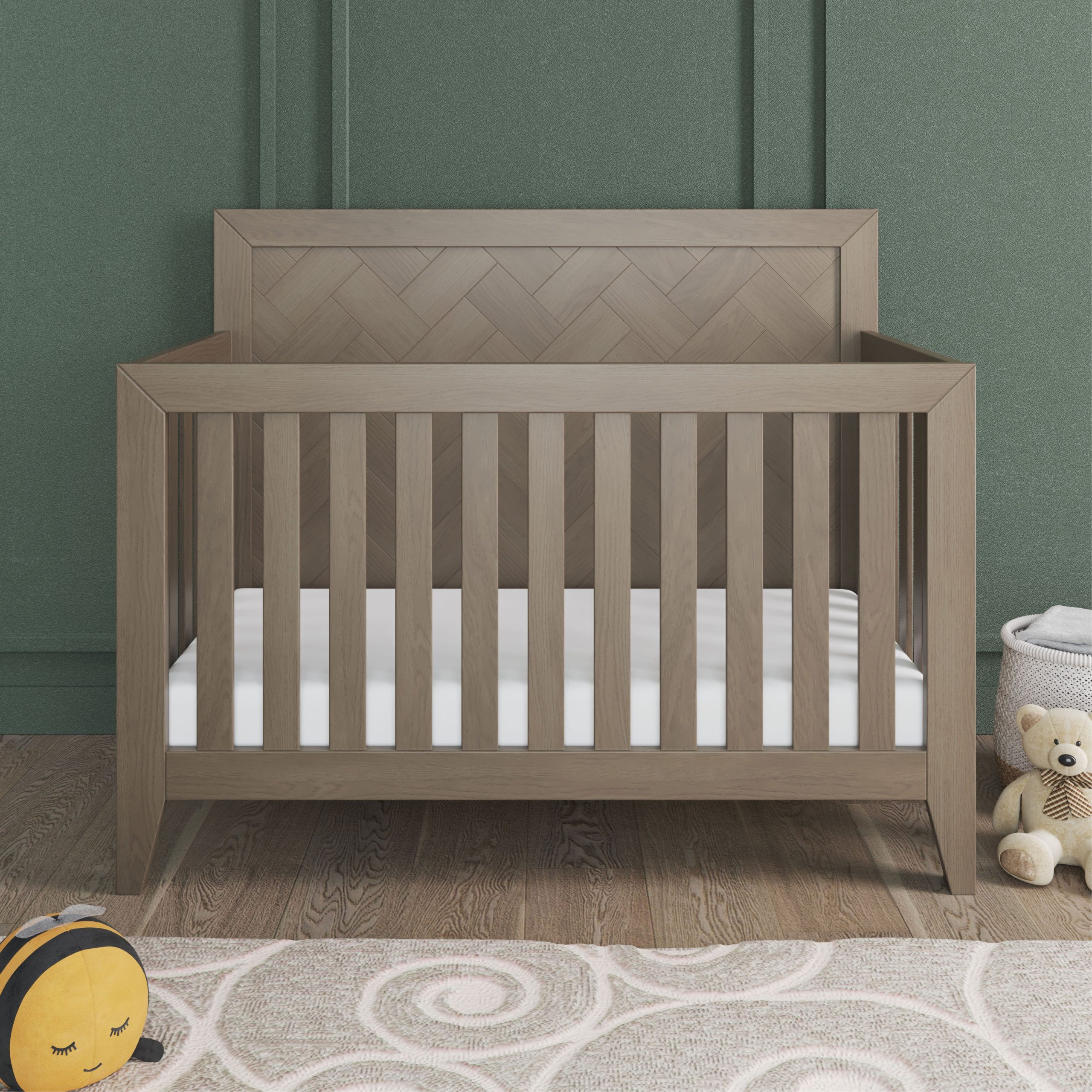 Kieran 4-in-1 Convertible Crib. Crescent Gray - Image 9