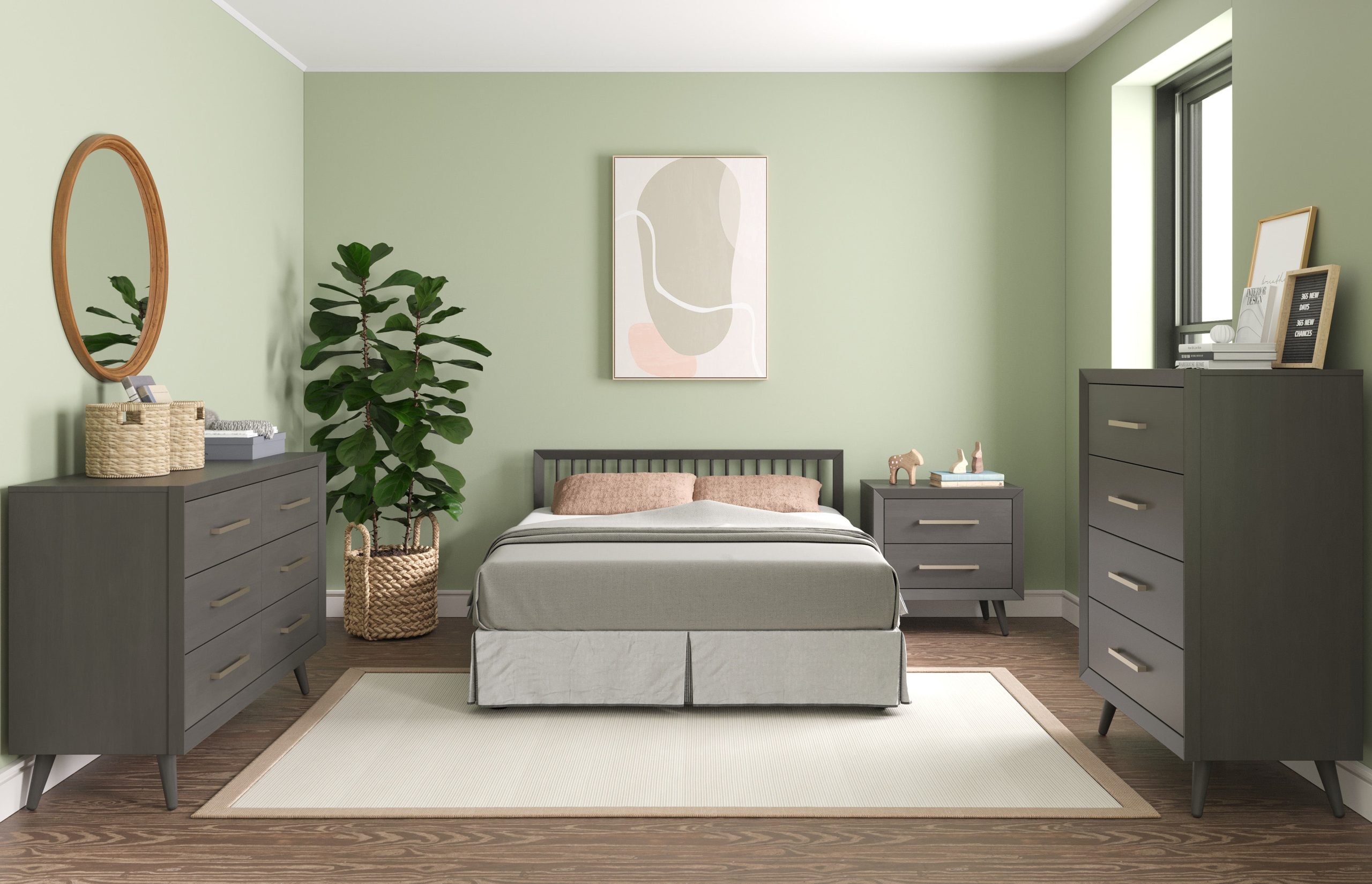 Cranbrook Nightstand. Lunar Gray - Image 11