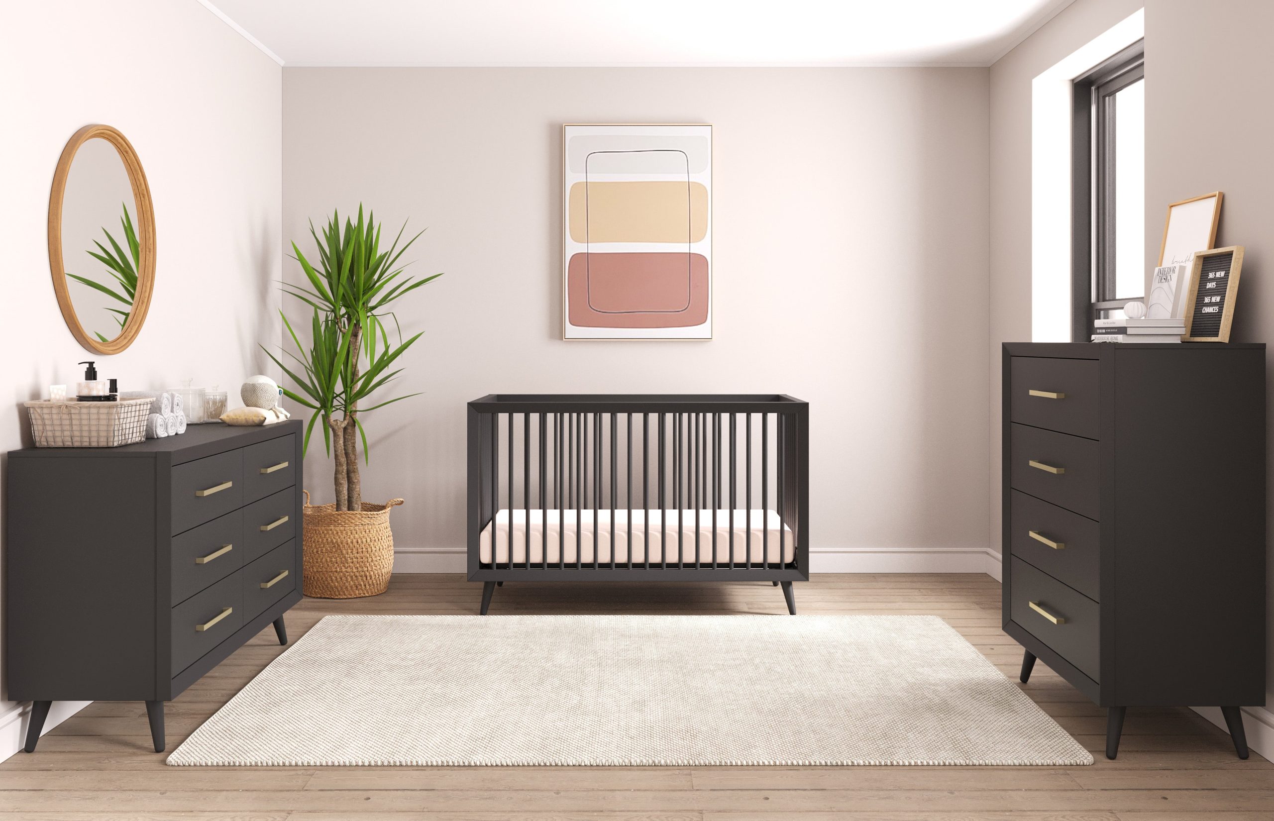 Cranbrook 4-in-1 Convertible Crib. Ebony - Image 2