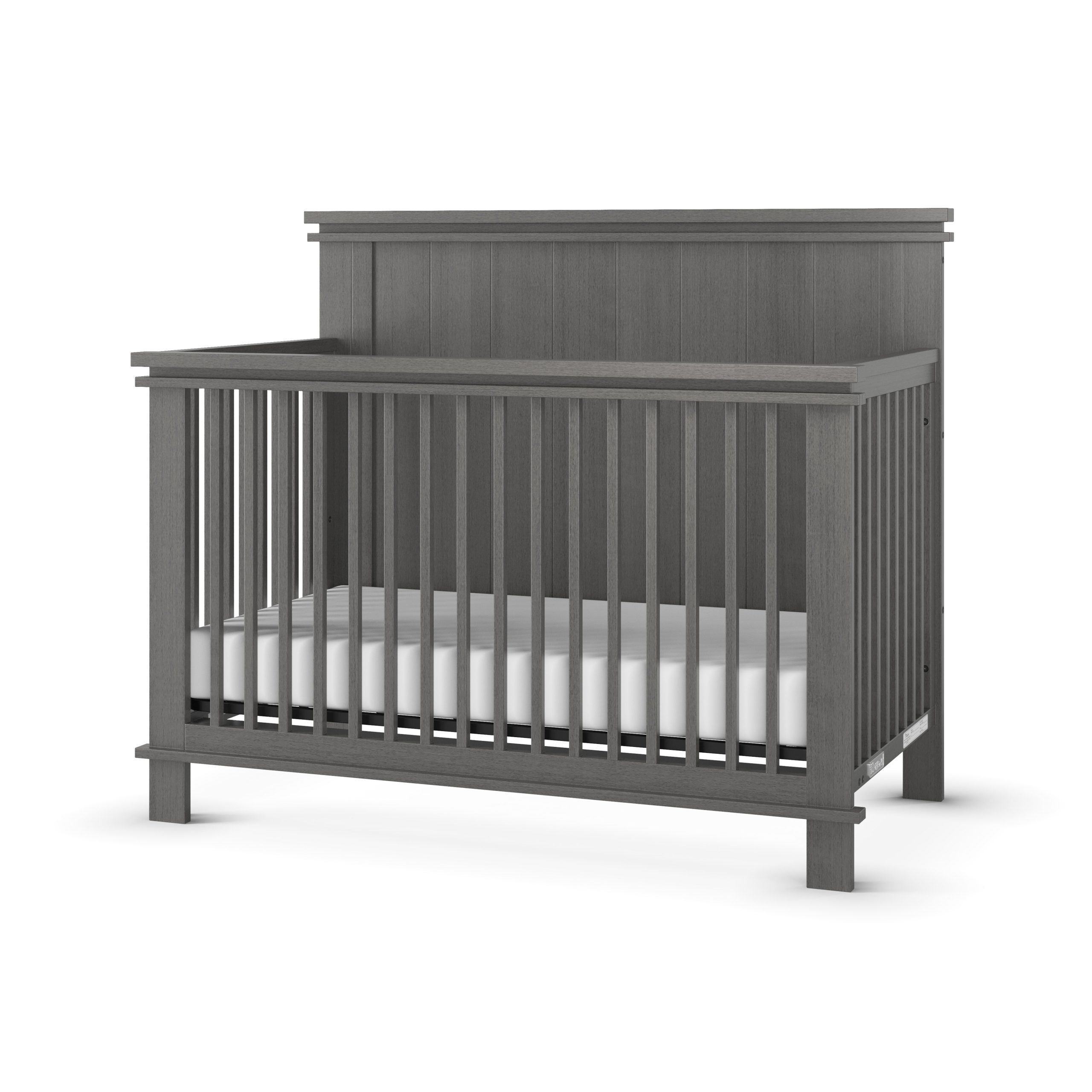 Denman 4-in-1 Convertible Crib. Midnight Gray