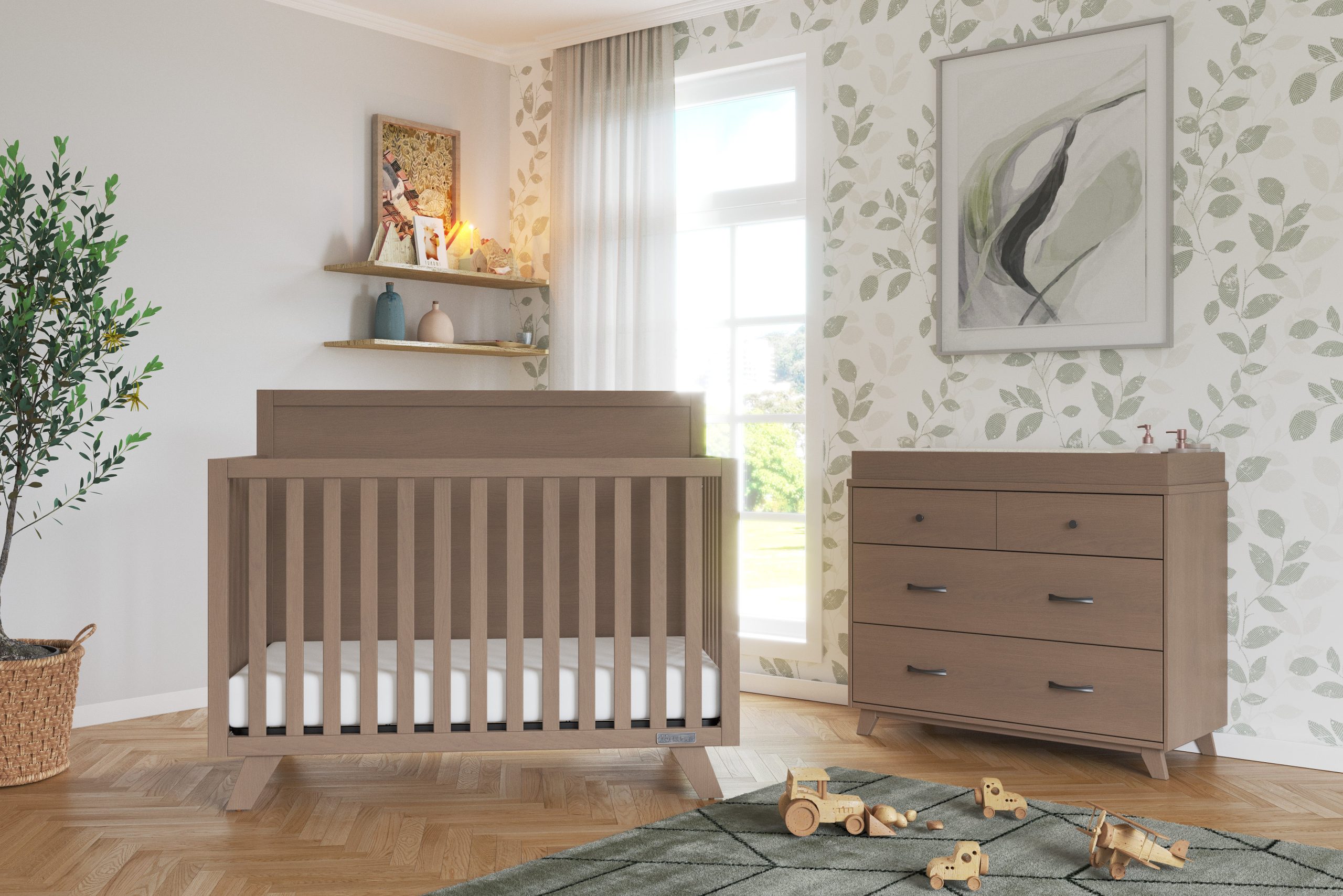 F01792 - Universal Changing Table Topper. Dusty Heather - Image 13