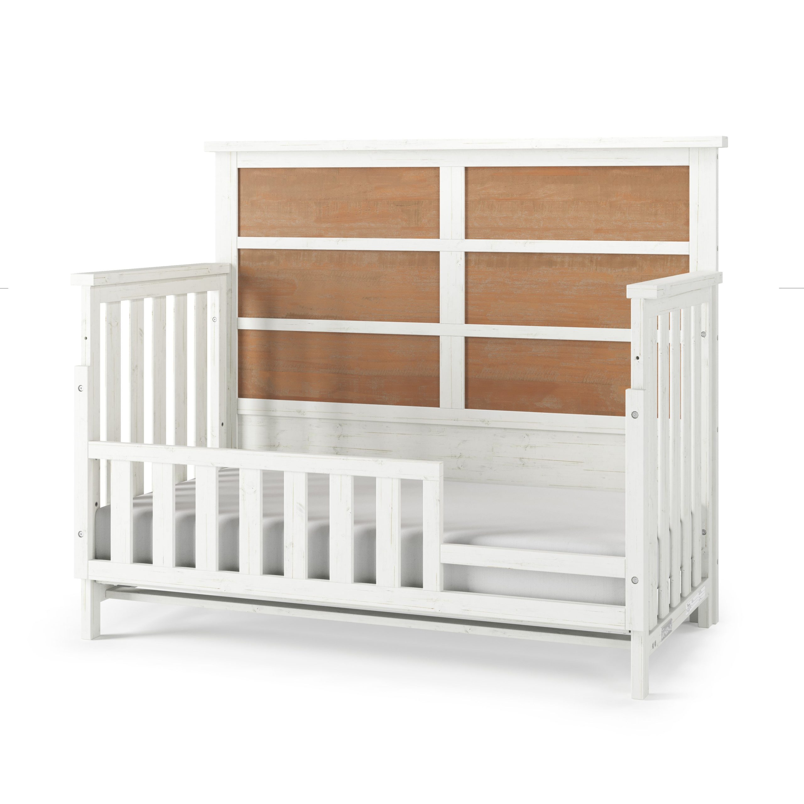 Toddler Guard Rail. White/Brown - Image 3