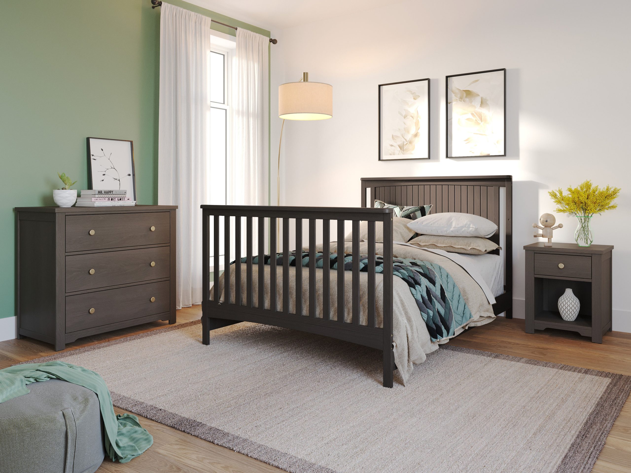 Scout 4-in-1 Convertible Crib. Dapper Gray - Image 5