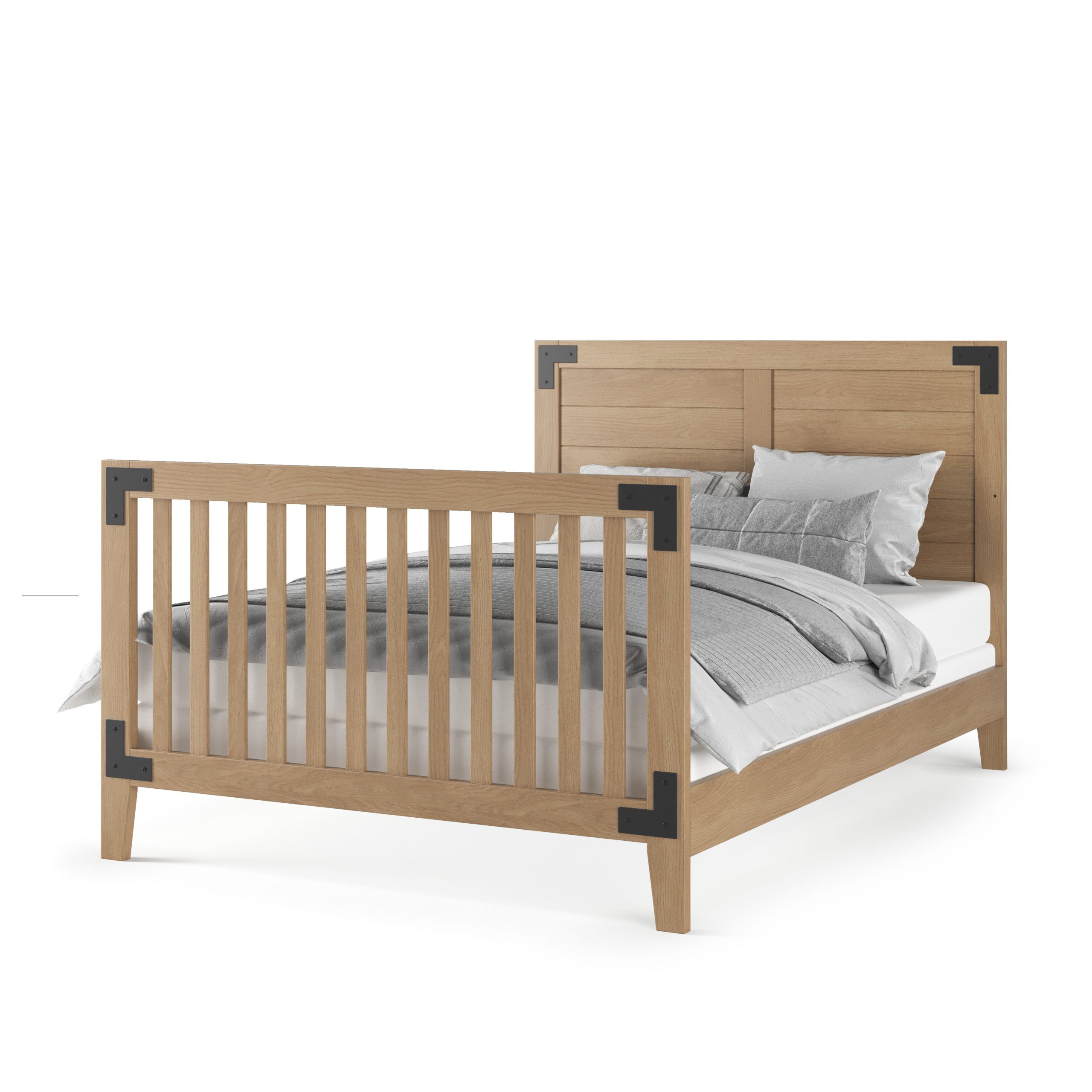 F06464 - Full-Size Bed Rail - Nutmeg - Image 3