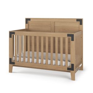 Lucas 4-in-1 Convertible Crib. Nutmeg