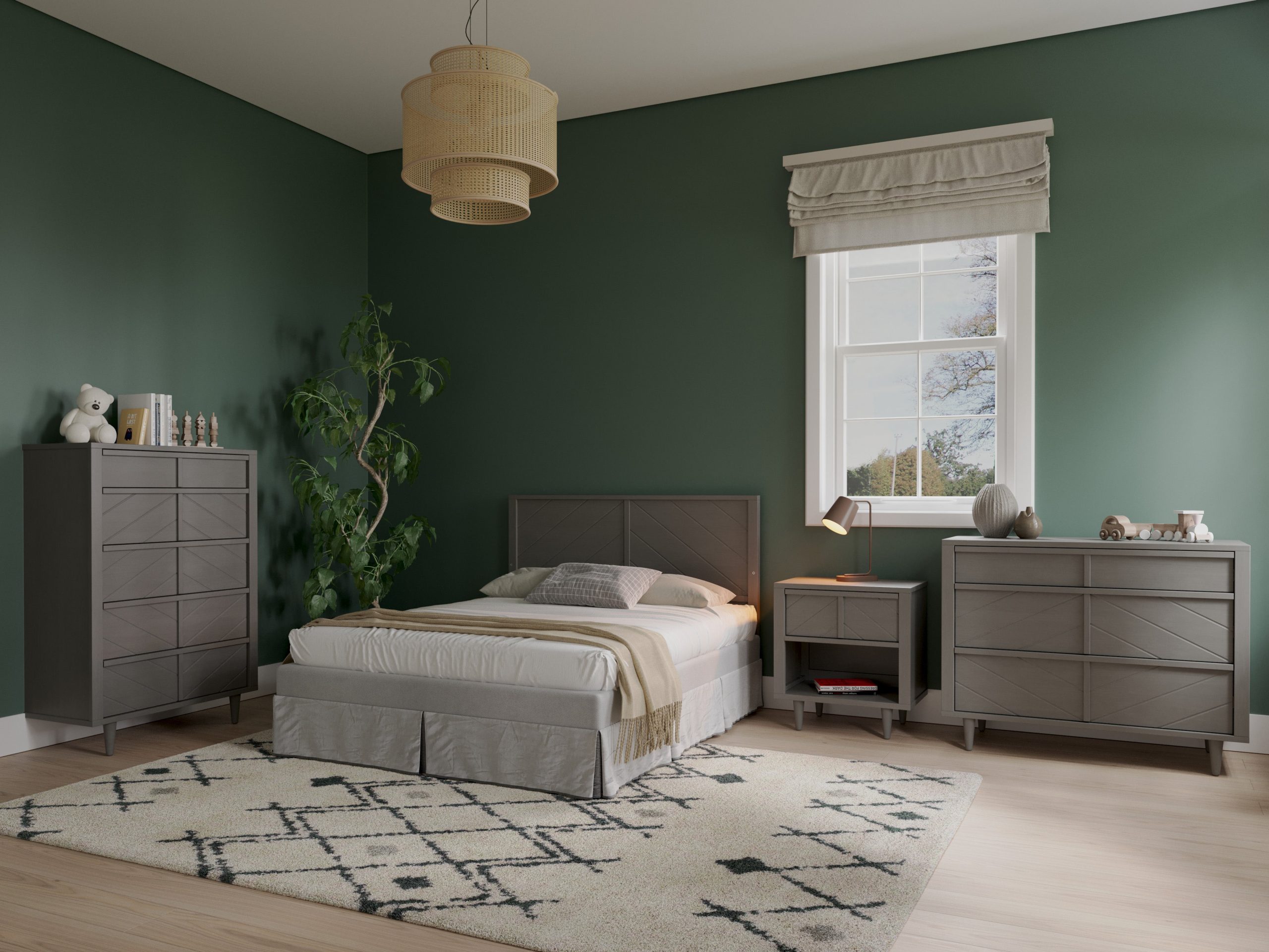 Surrey Hill 4-in-1 Convertible Crib. Lunar Gray - Image 5