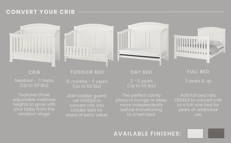 Westgate 4-in-1 Convertible Crib. Vintage Linen - Image 19