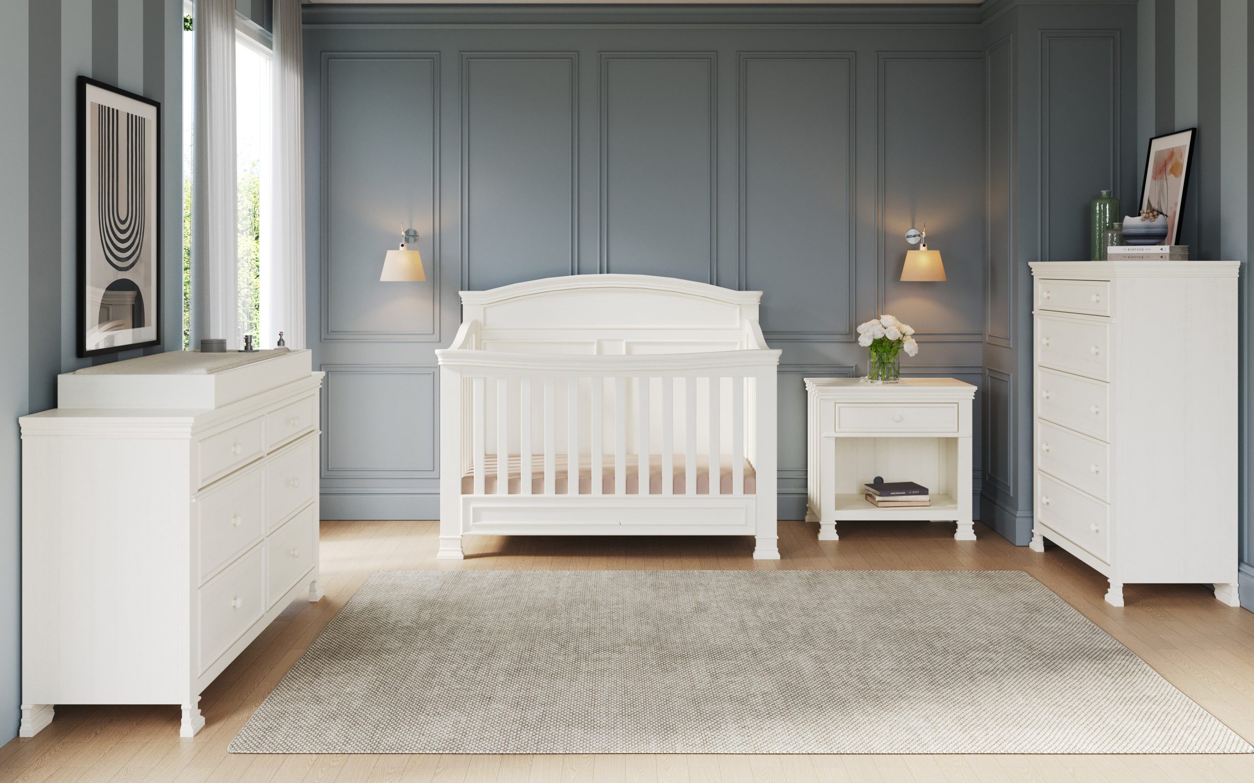 Westgate Nightstand. Vintage Linen - Image 9