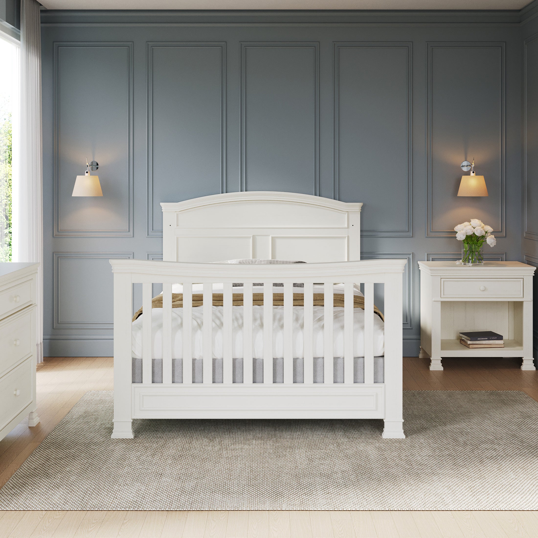 Westgate 4-Piece Nursery Set with Crib. Dresser. Chest and Nightstand - Image 3