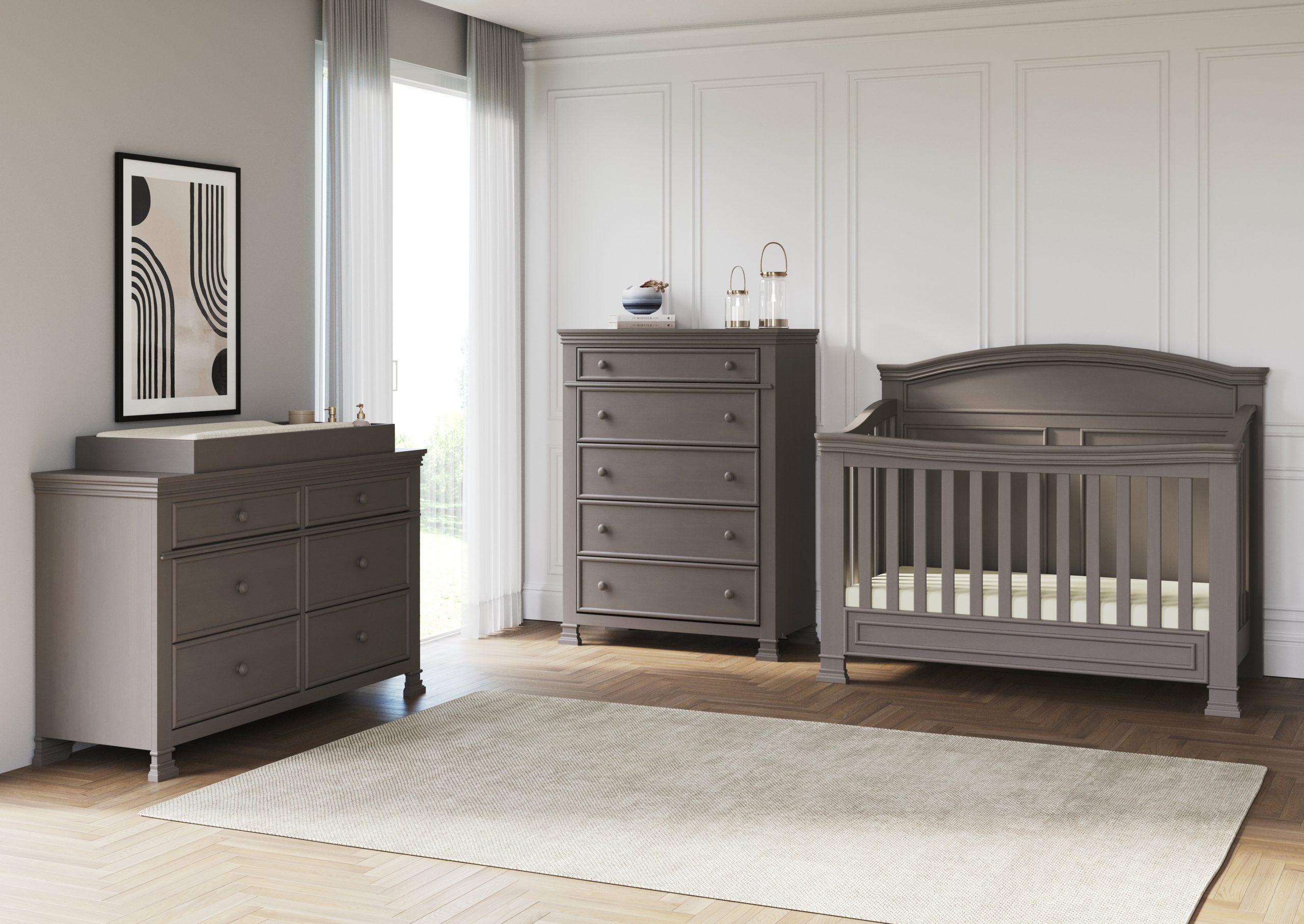 Westgate 4-in-1 Convertible Crib. Chelsea Grey - Image 11