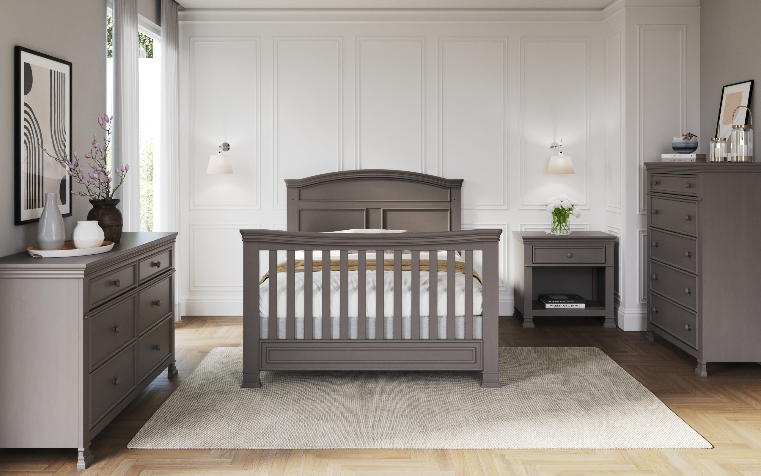 Westgate 4-in-1 Convertible Crib. Chelsea Grey - Image 14
