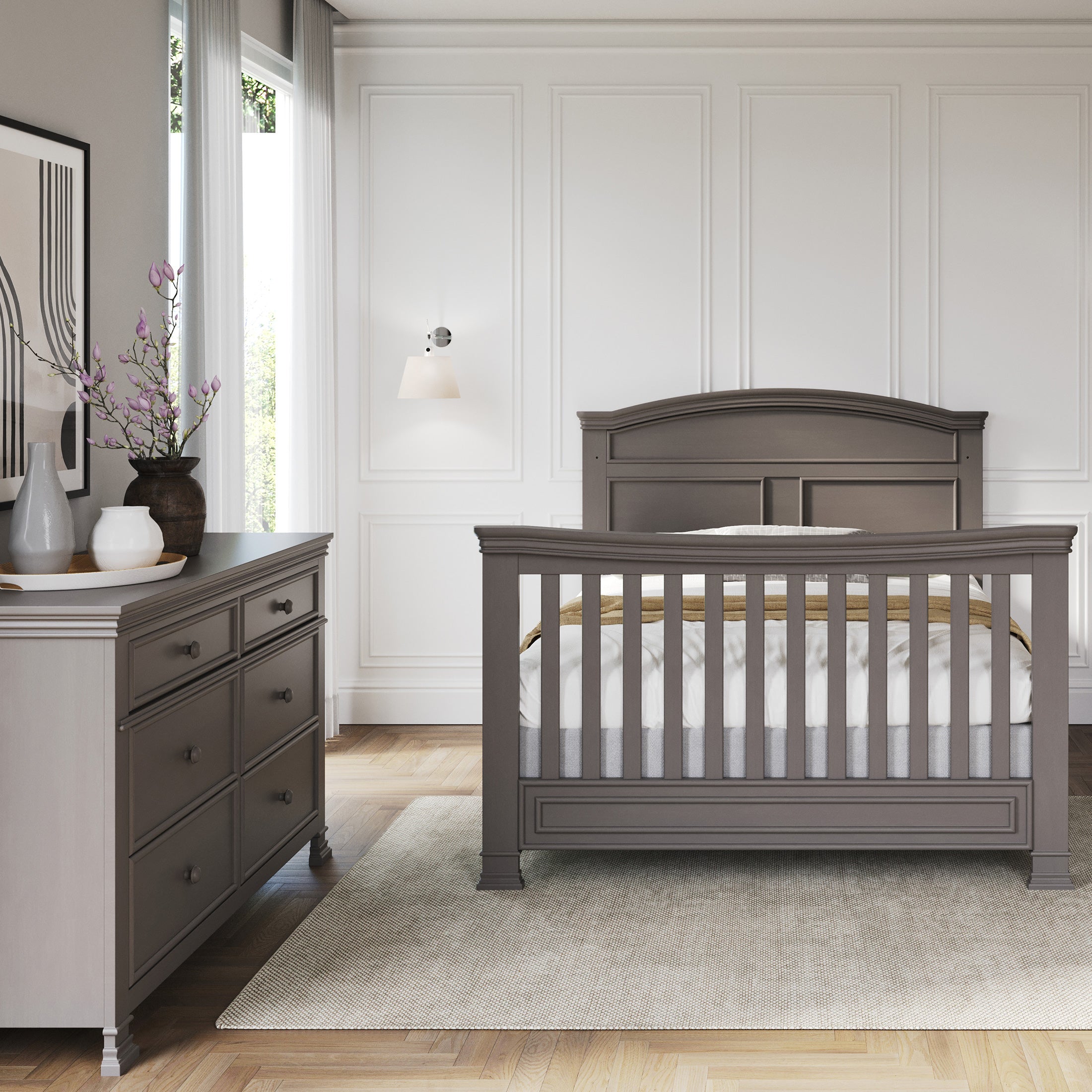 Westgate 4-in-1 Convertible Crib. Chelsea Grey - Image 15