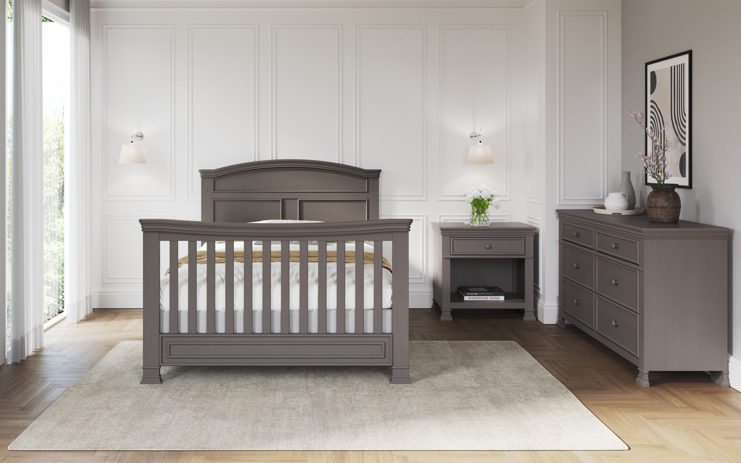 Westgate 4-in-1 Convertible Crib. Chelsea Grey - Image 18