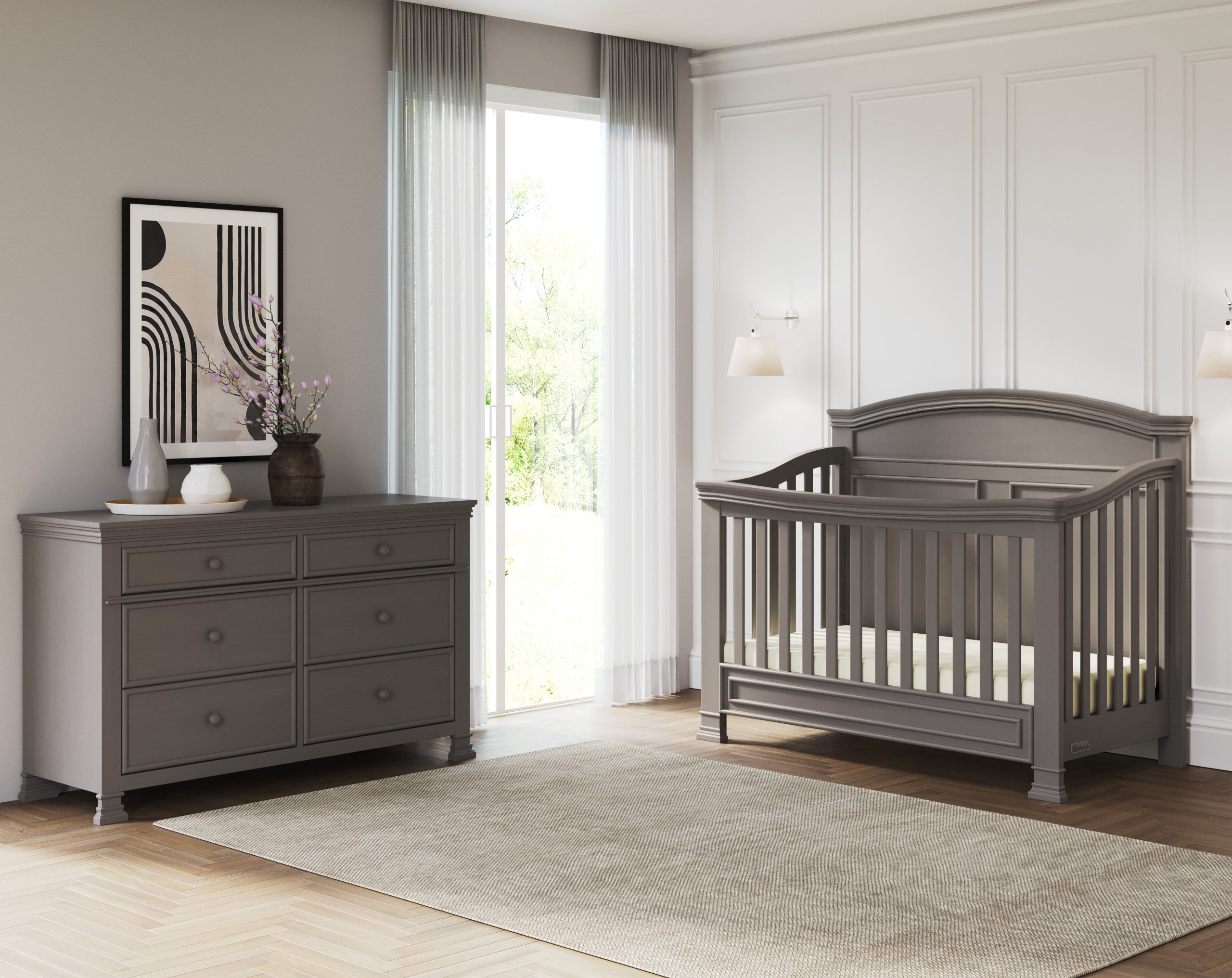 Westgate 4-in-1 Convertible Crib. Chelsea Grey - Image 20