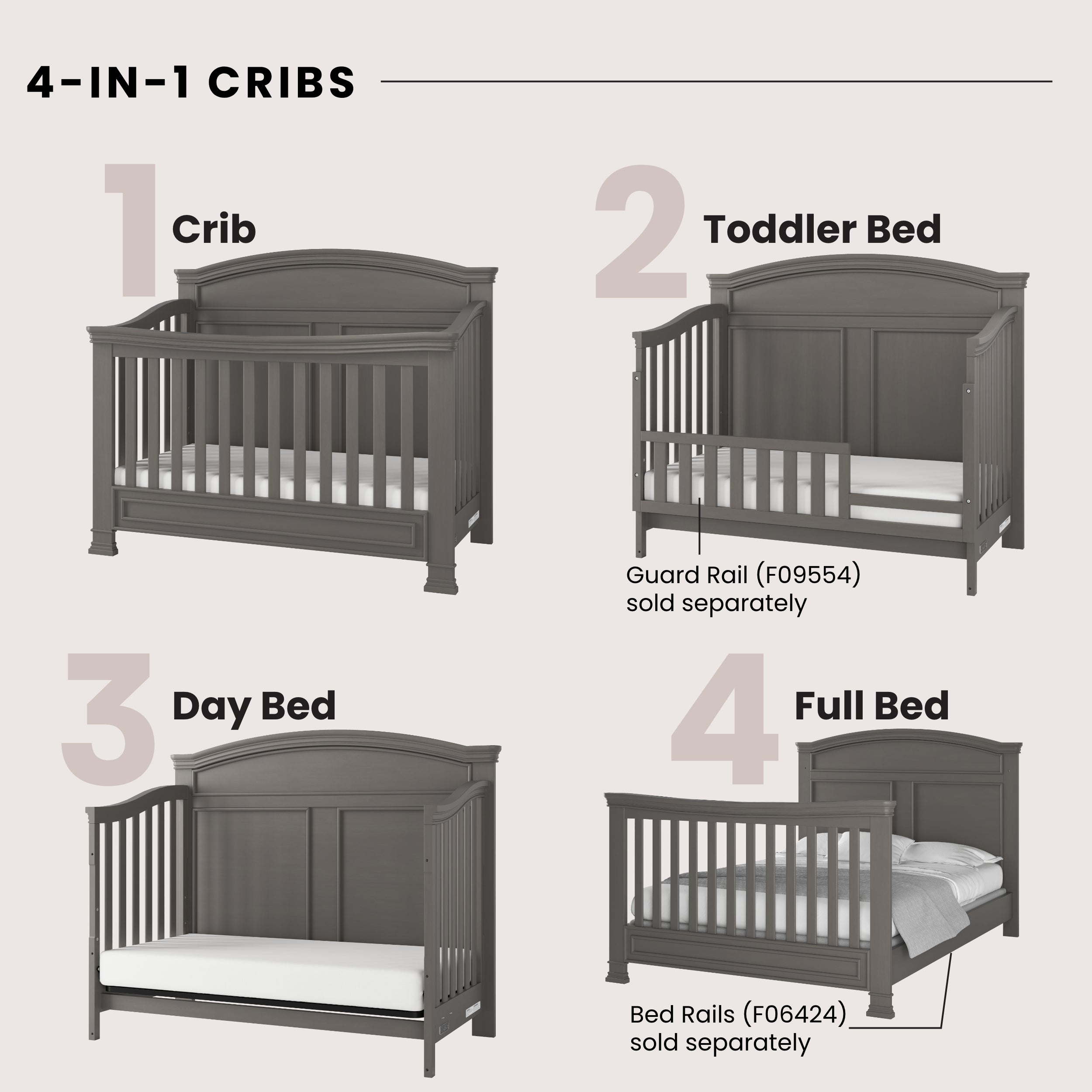 Westgate 3-Piece Nursery Set with Crib. Dresser and Chest - Image 3