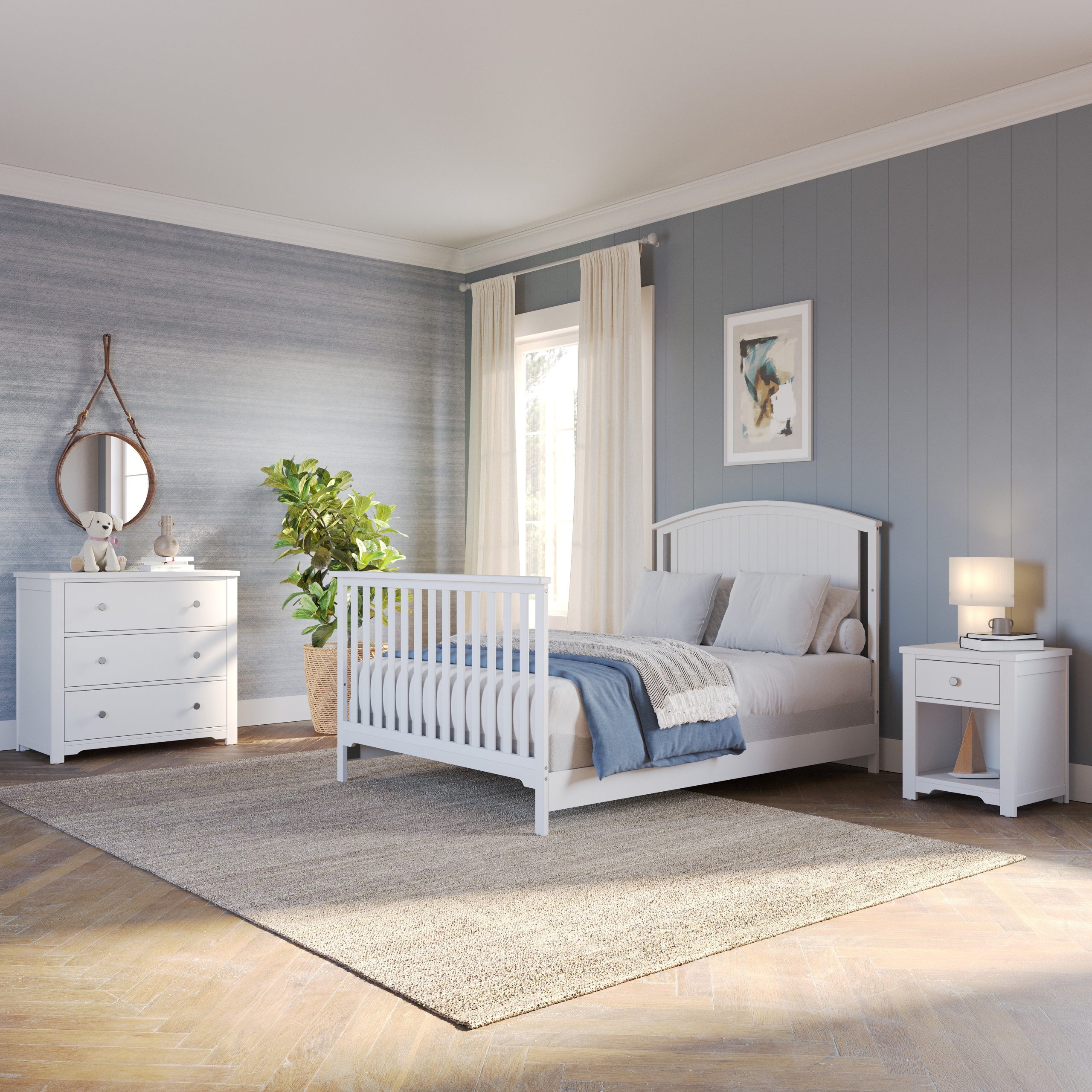 F06401 - Full-Size Bed Rails. Matte White - Image 13