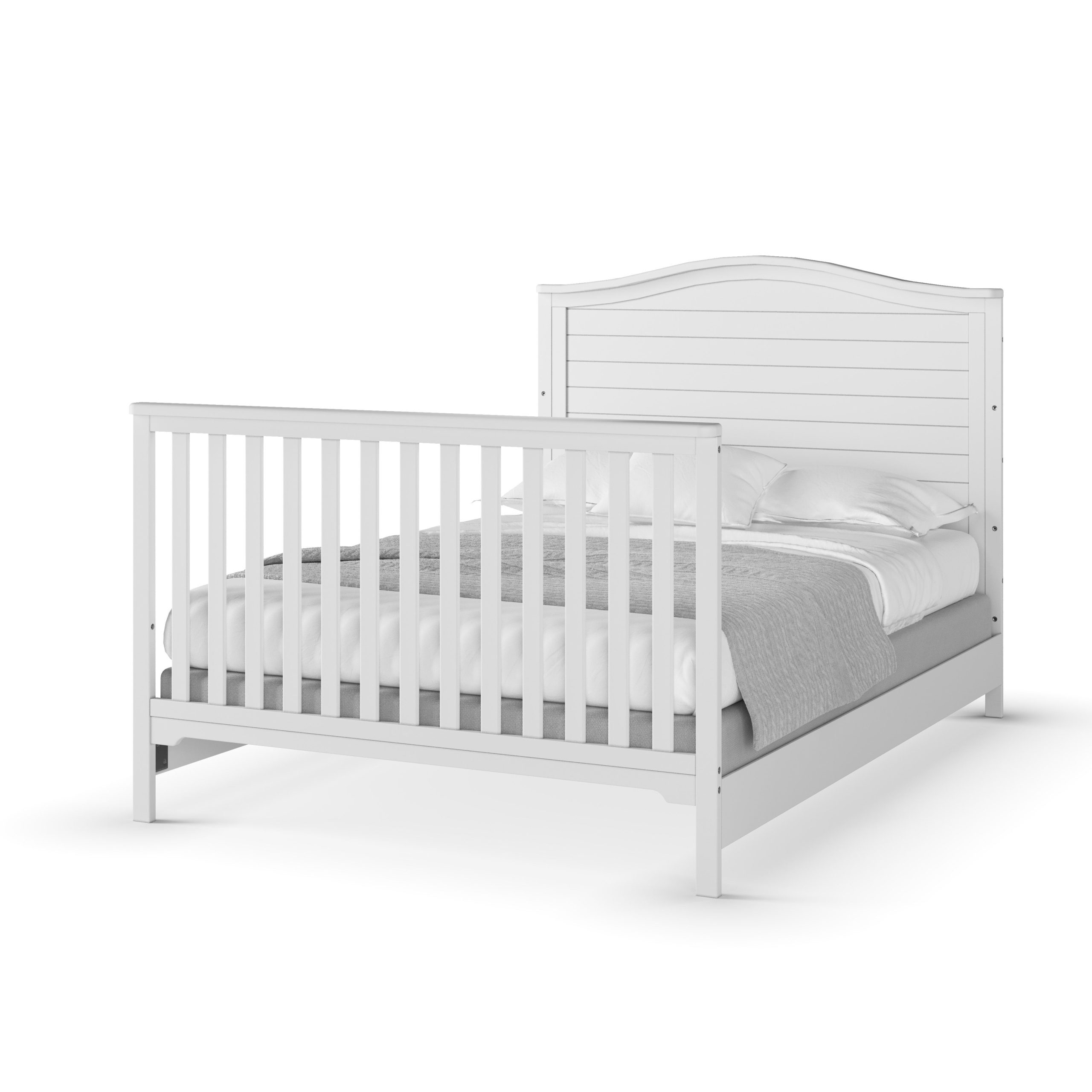 F06401 - Full-Size Bed Rails. Matte White - Image 17