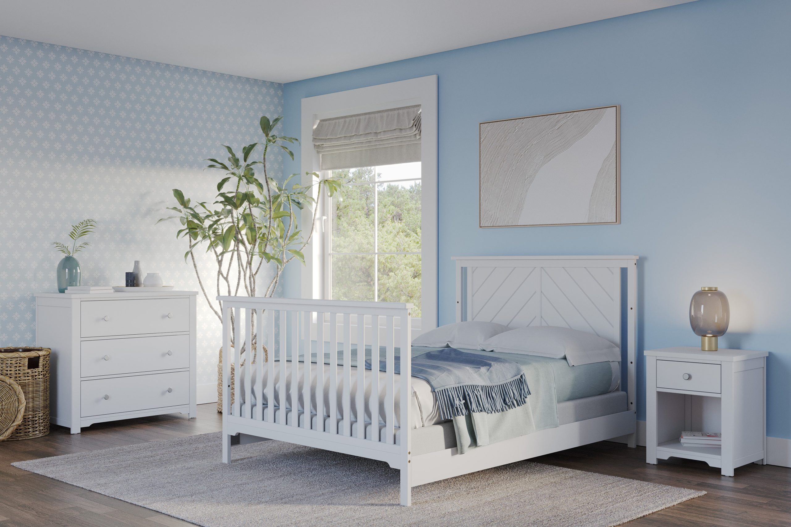 F06401 - Full-Size Bed Rails. Matte White - Image 18