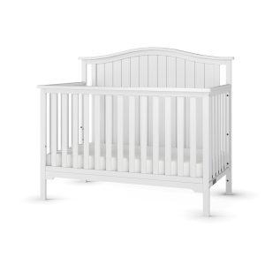 Hampton Arch Top 4-in-1 Convertible Crib. Matte White