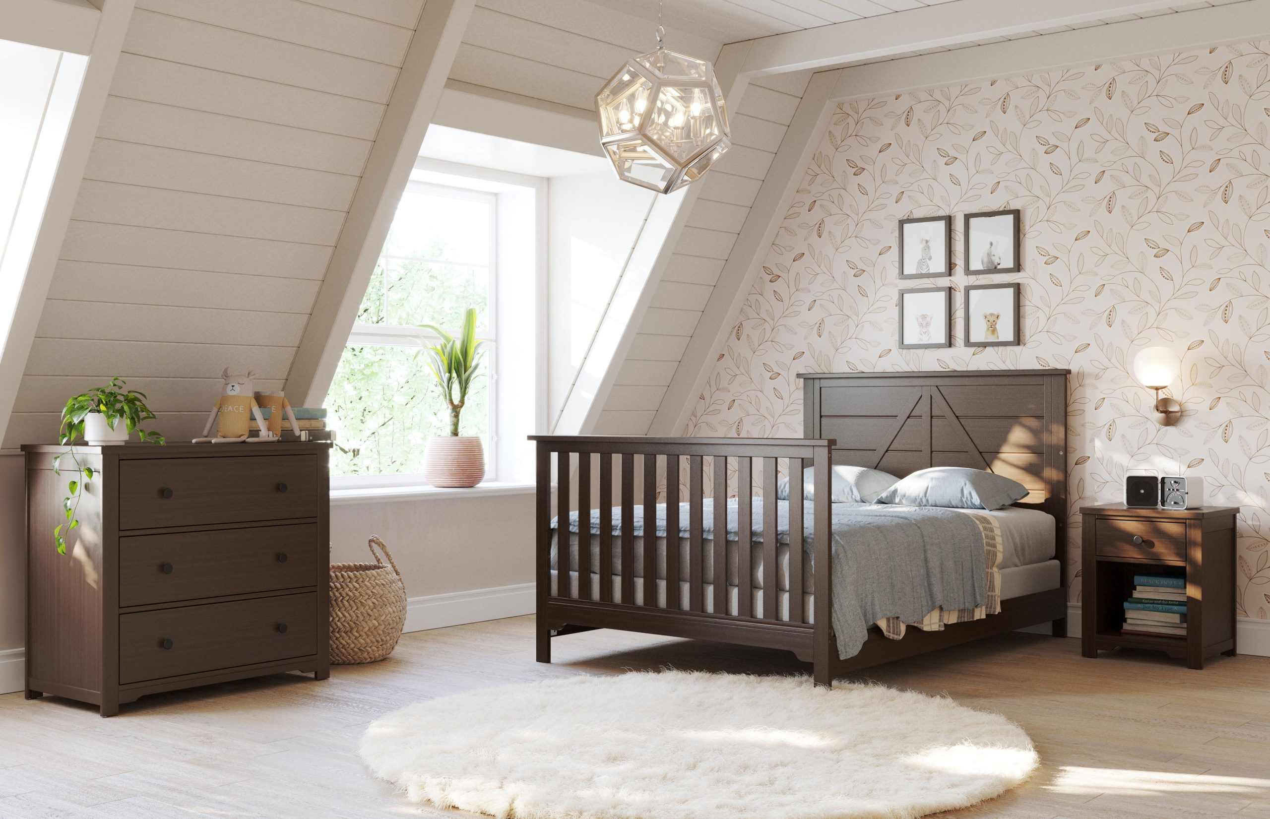F06401 - Full-Size Bed Rails. Brushed Truffle - Image 5