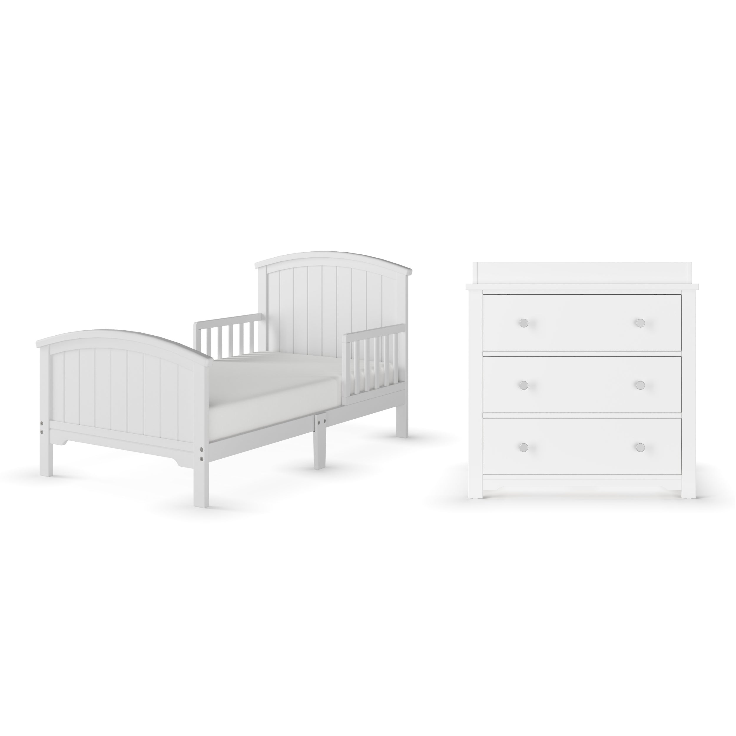 Hampton Toddler Bed. Matte White - Image 9
