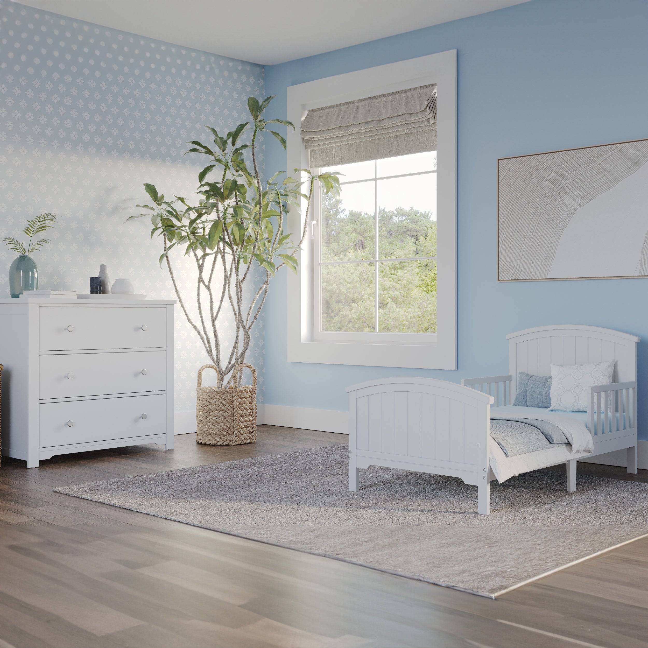 Hampton Toddler Bed. Matte White - Image 12