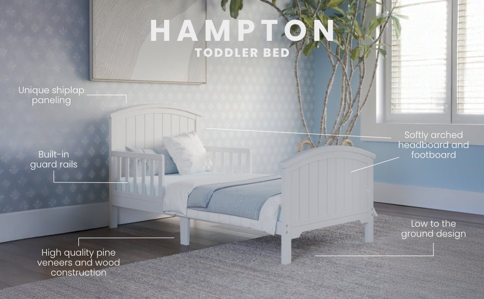 Hampton Toddler Bed. Matte White - Image 14